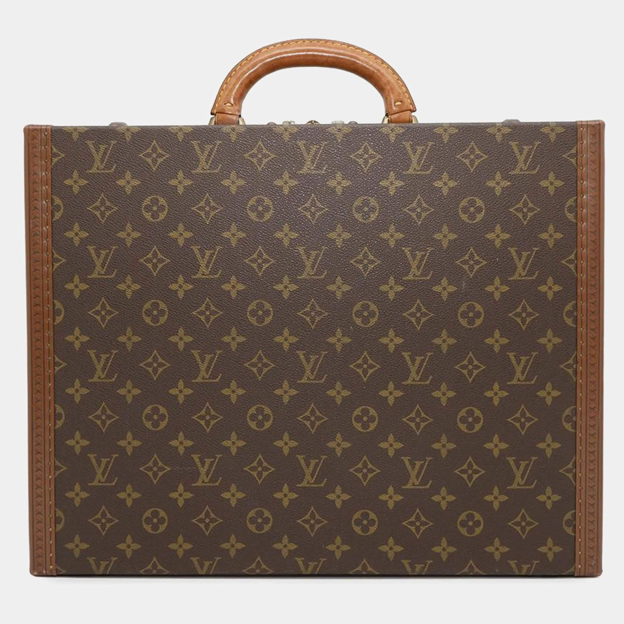 Louis Vuitton Trunk Case Monogram President Clasall Attache Bag