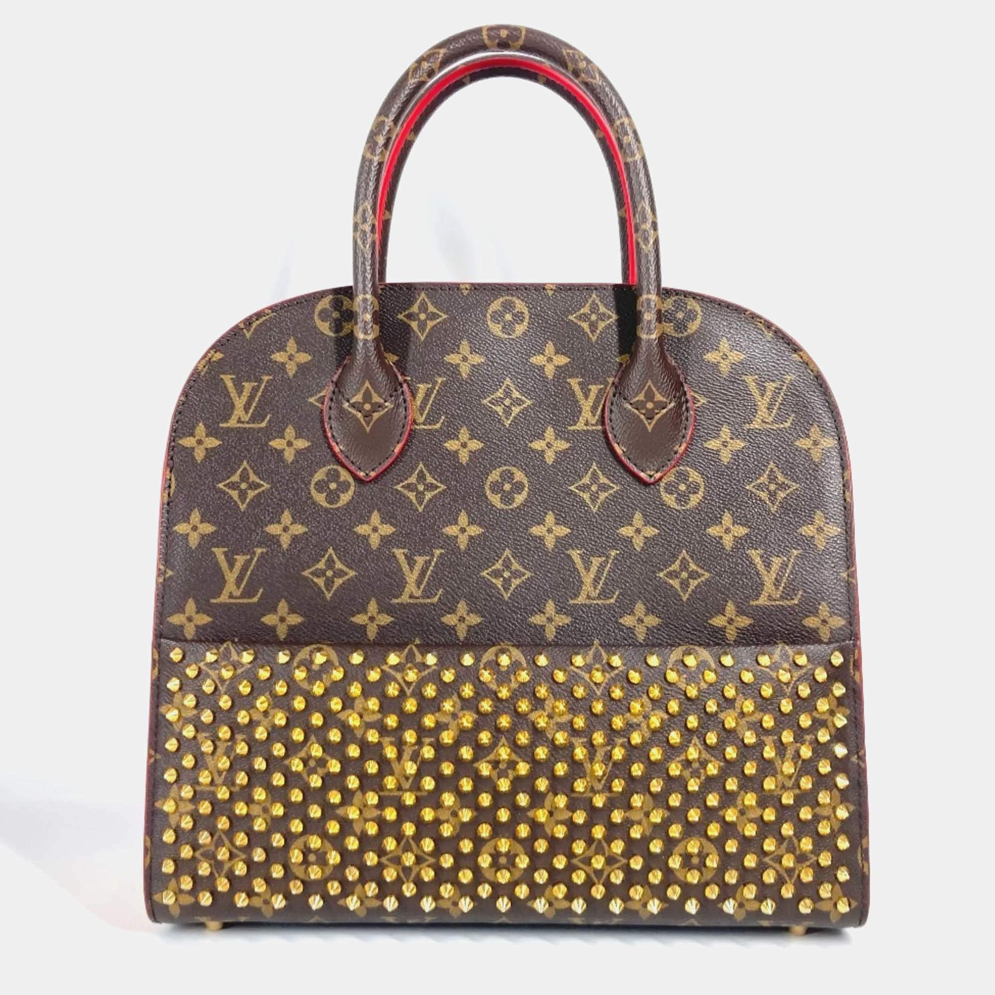 Louis Vuitton Monogram Studs Iconoclast Tote Bag Canvas Brown