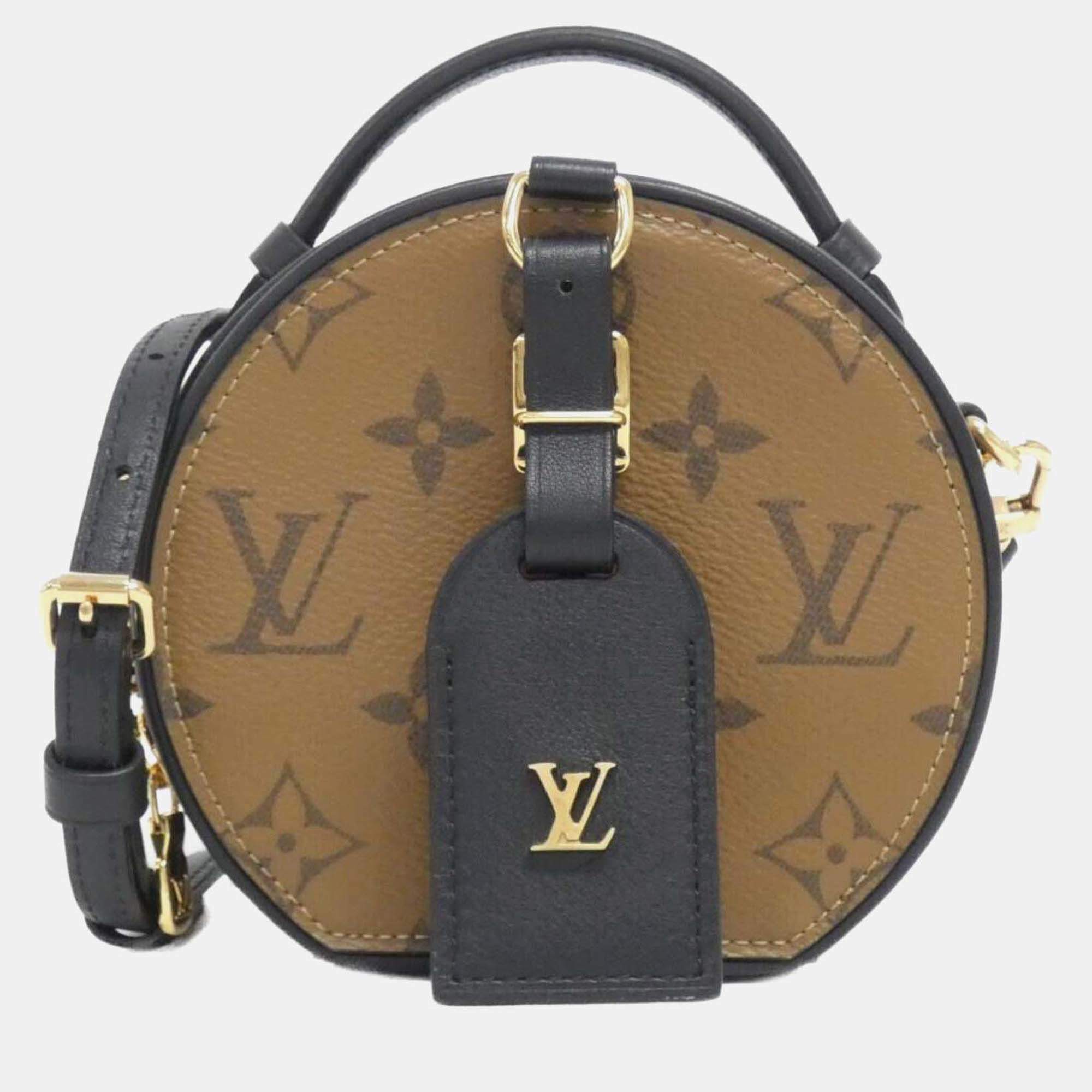 Pre Owned Louis Vuitton Boite Chapeau Mini Monogram Reverse Shoulder Bag