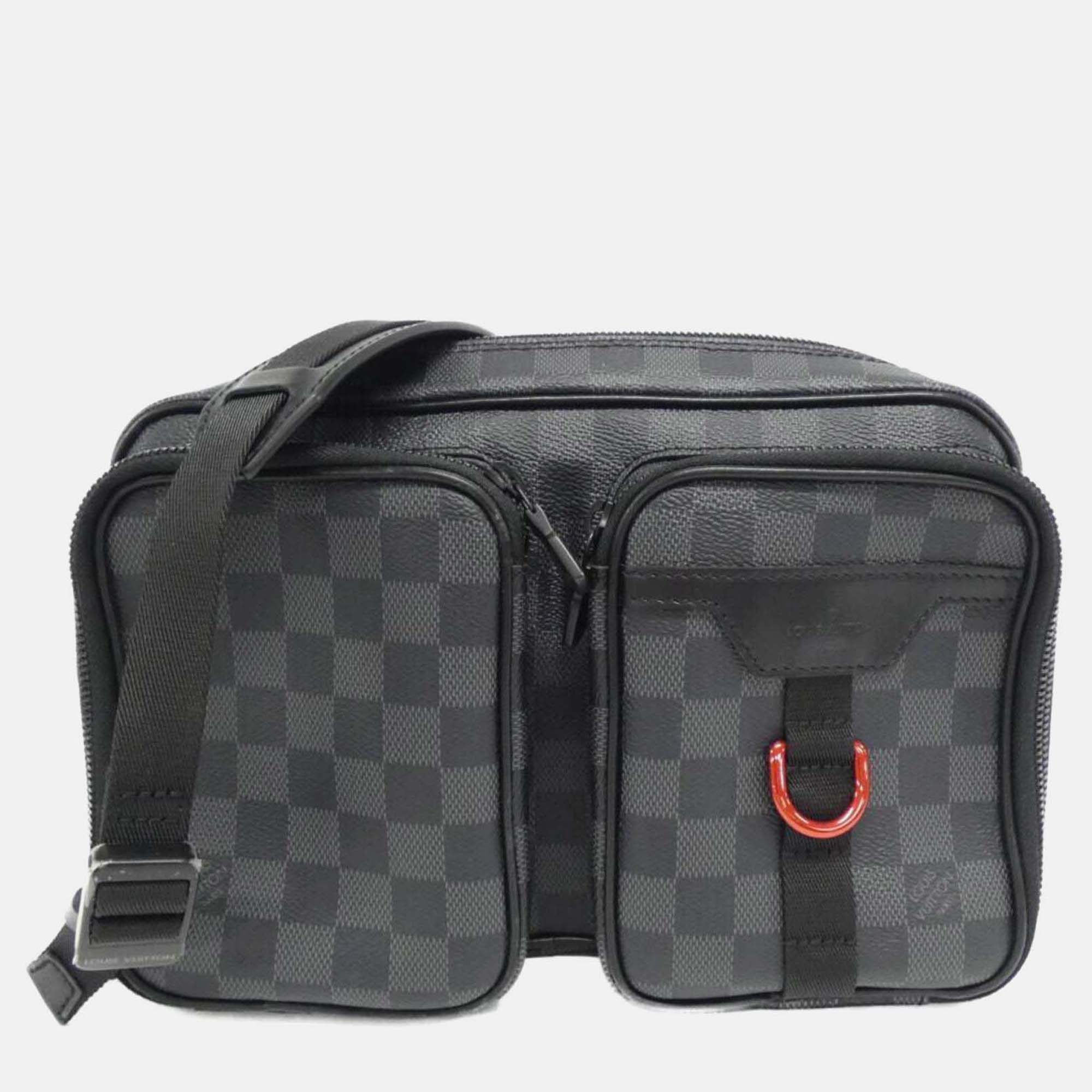 Louis Vuitton Damier Graphite Utility Messenger Shoulder Bag