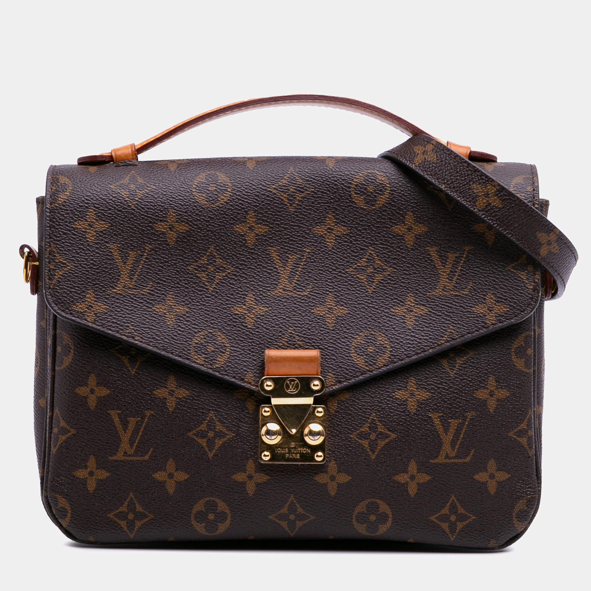 Louis Vuitton Brown Monogram Pochette Metis