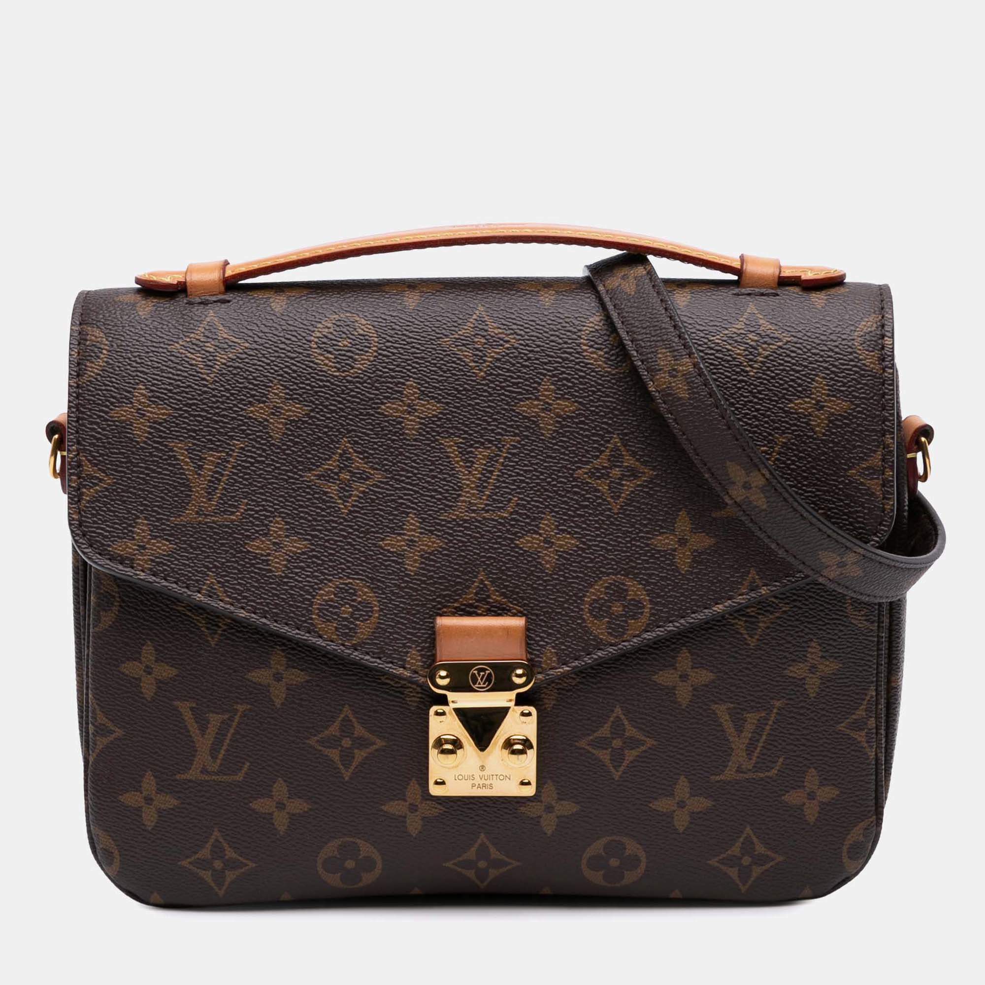 Louis Vuitton Brown Monogram Pochette Metis