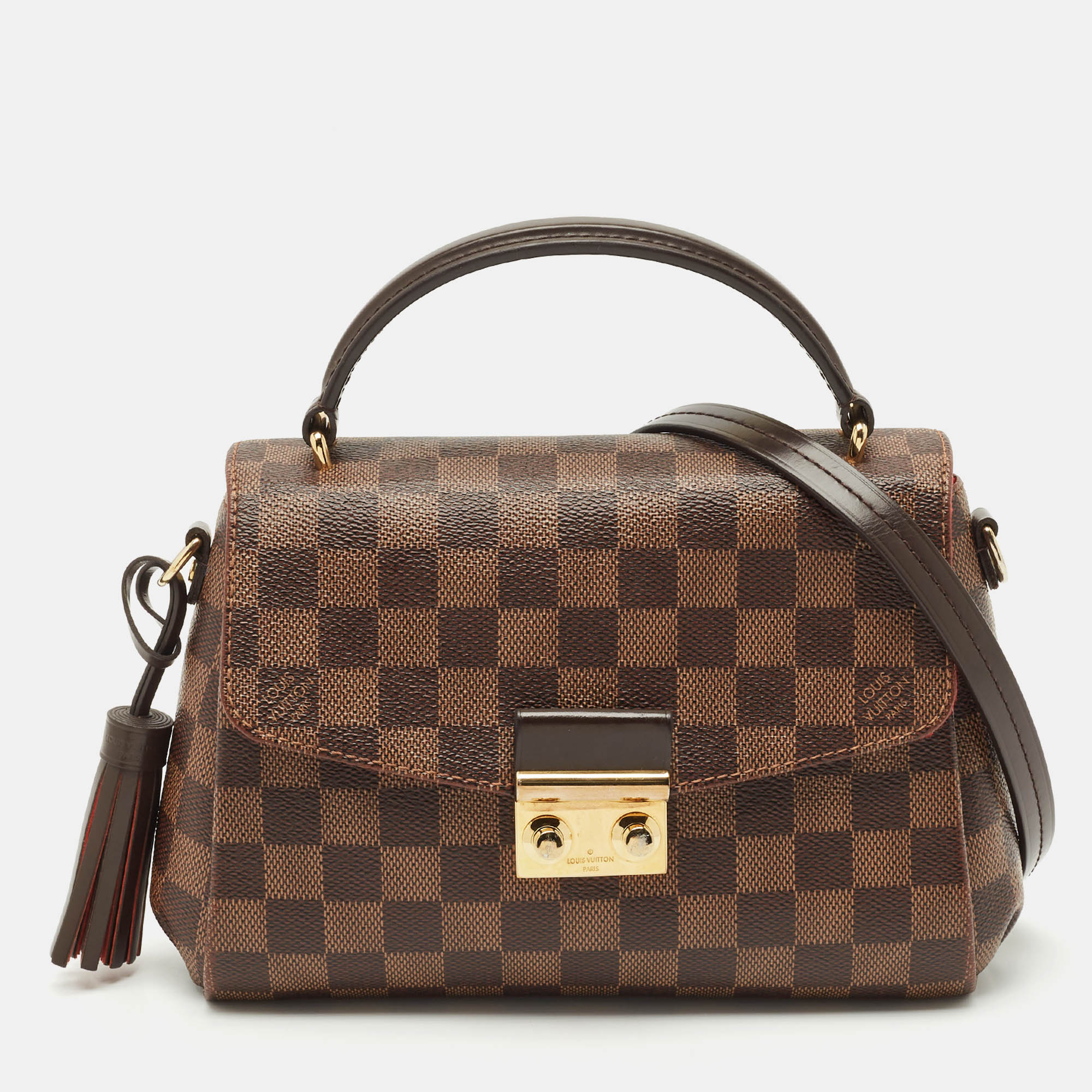 Louis Vuitton Damier Ebene Canvas Croisette Bag