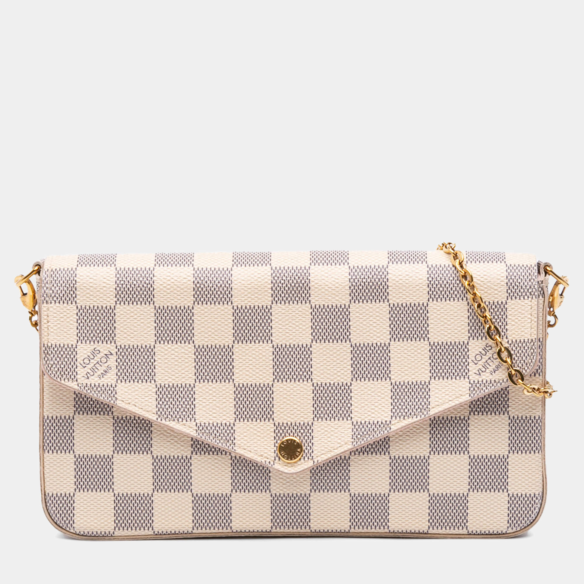 Louis Vuitton White Damier Azur Pochette Felicie