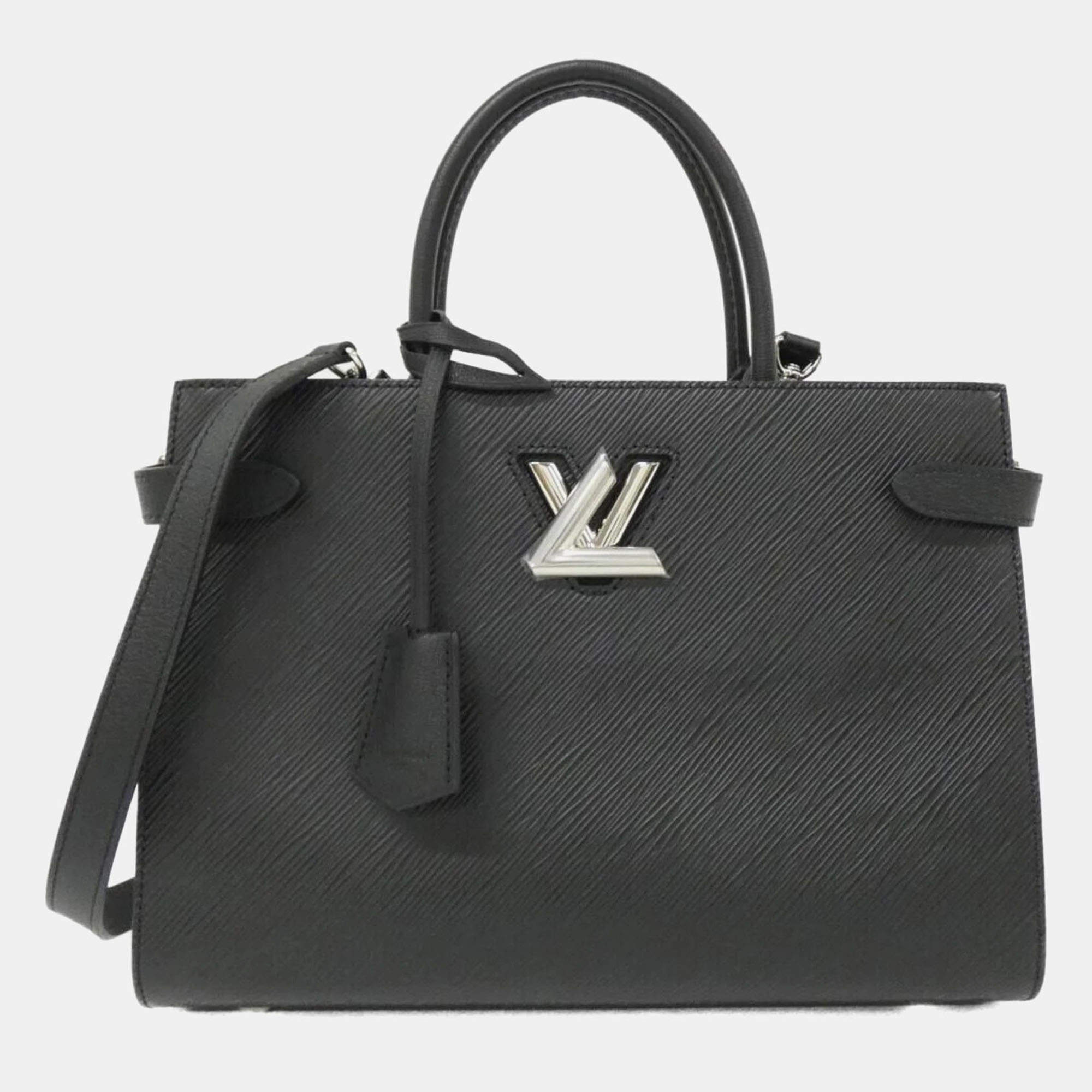 Pre Owned Louis Vuitton Twist Black Epi Leather Tote Bag