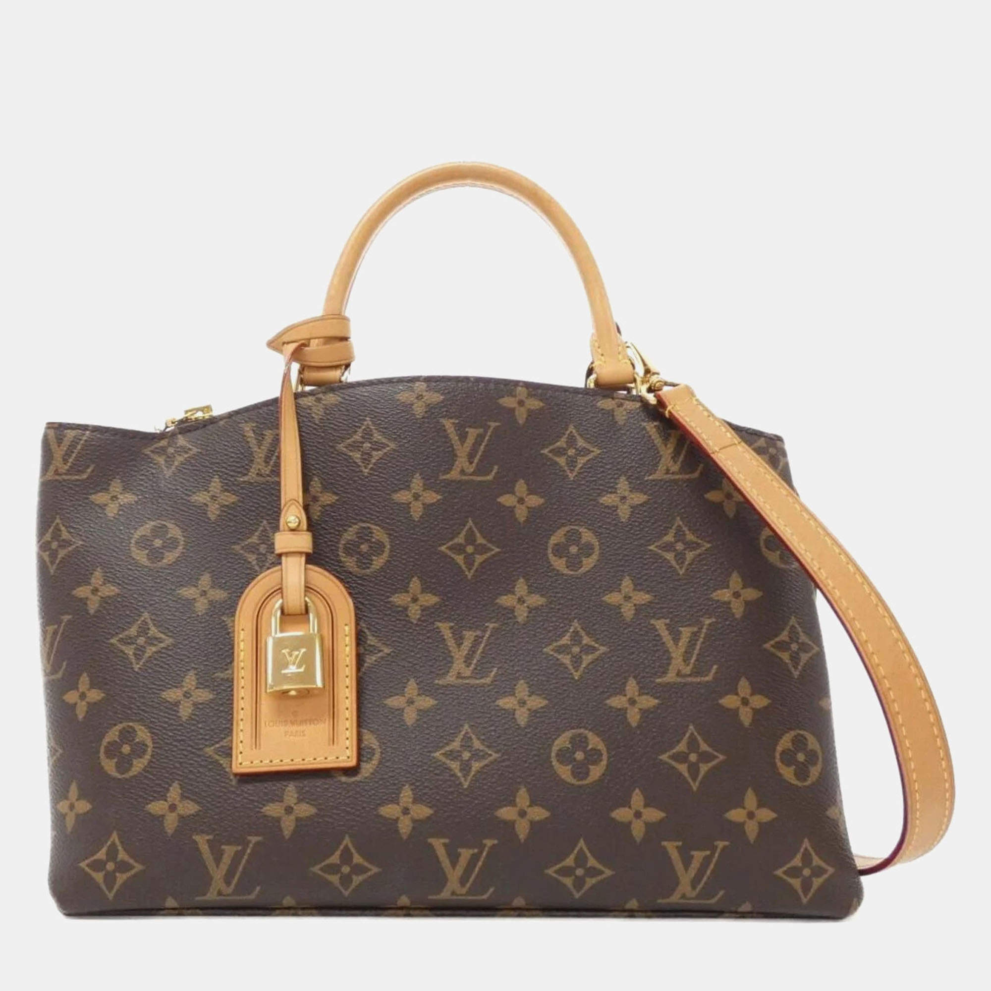 Pre Owned Louis Vuitton Grand Palais MM Monogram Canvas Tote Bag