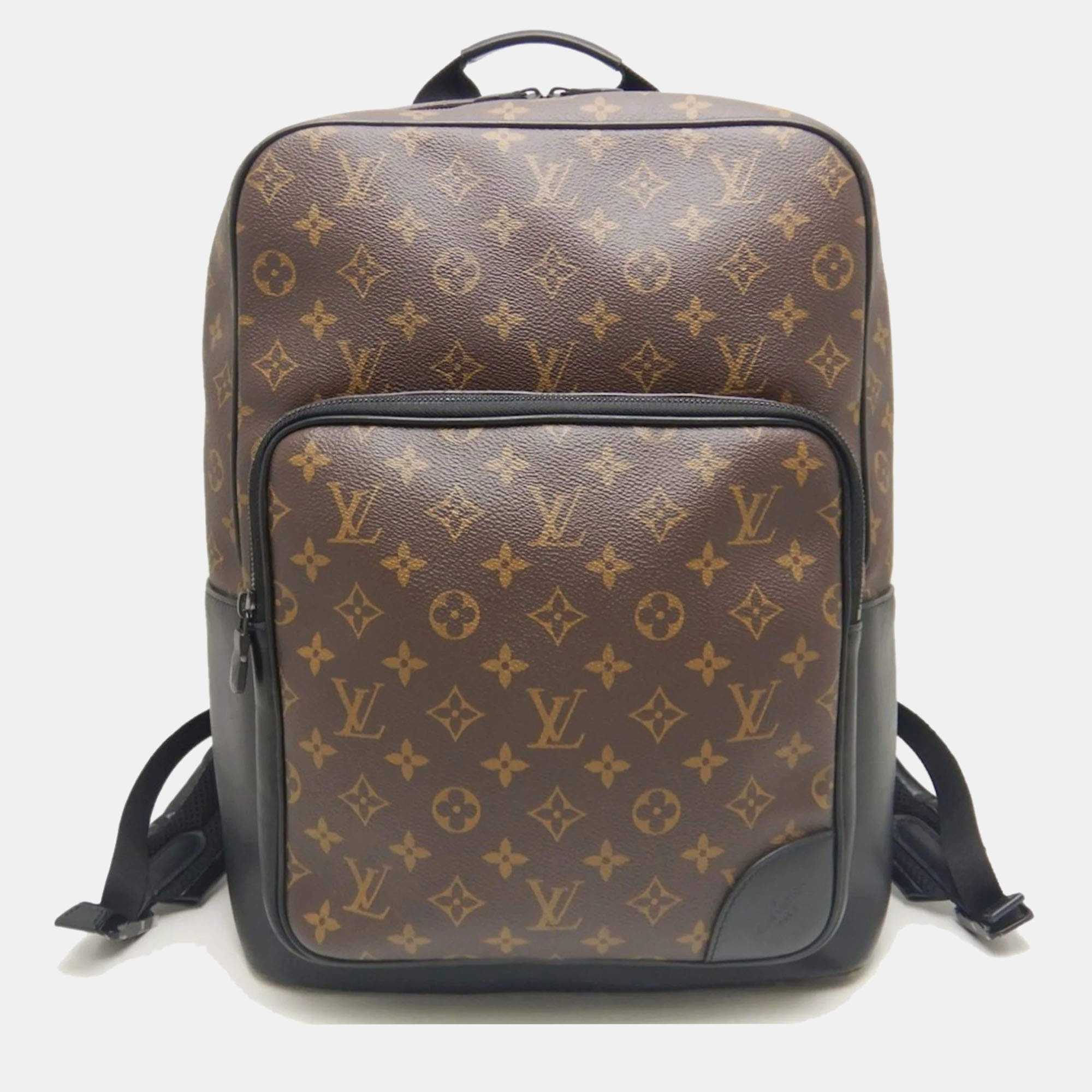 Pre Owned Louis Vuitton Macassar Dean Noir Monogram Backpack