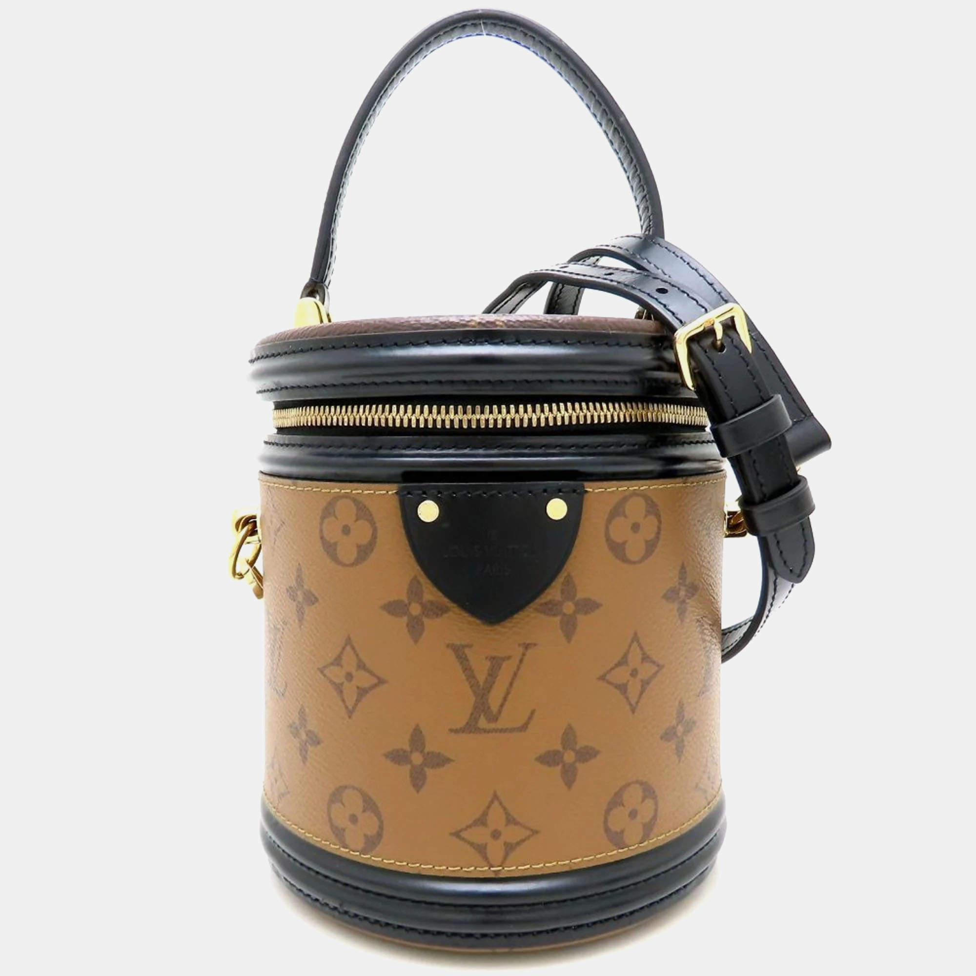 Pre Owned  Louis Vuitton Cannes Brown Monogram Reverse Handbag 