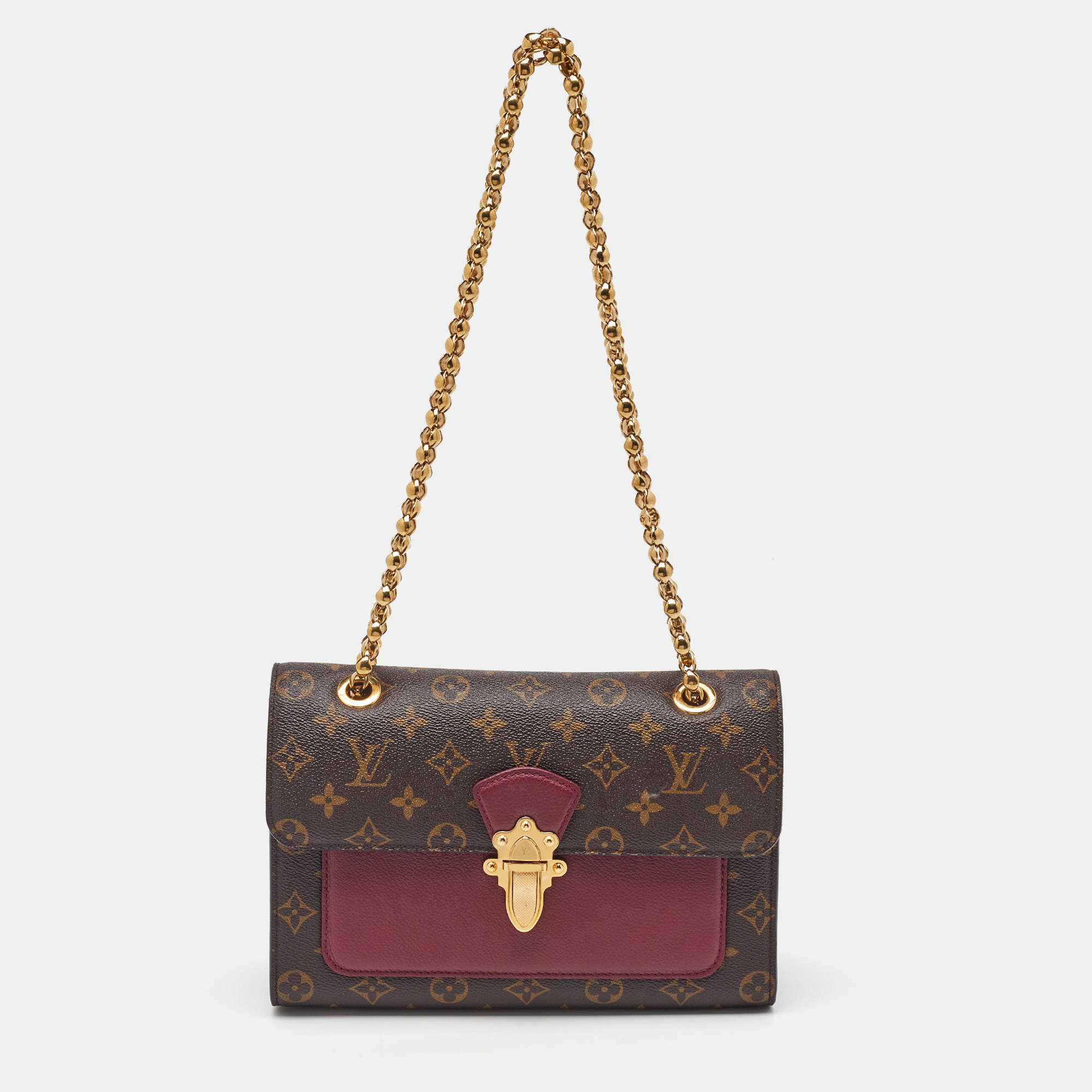 Louis Vuitton Raisin Monogram Canvas Victoire Chain Bag