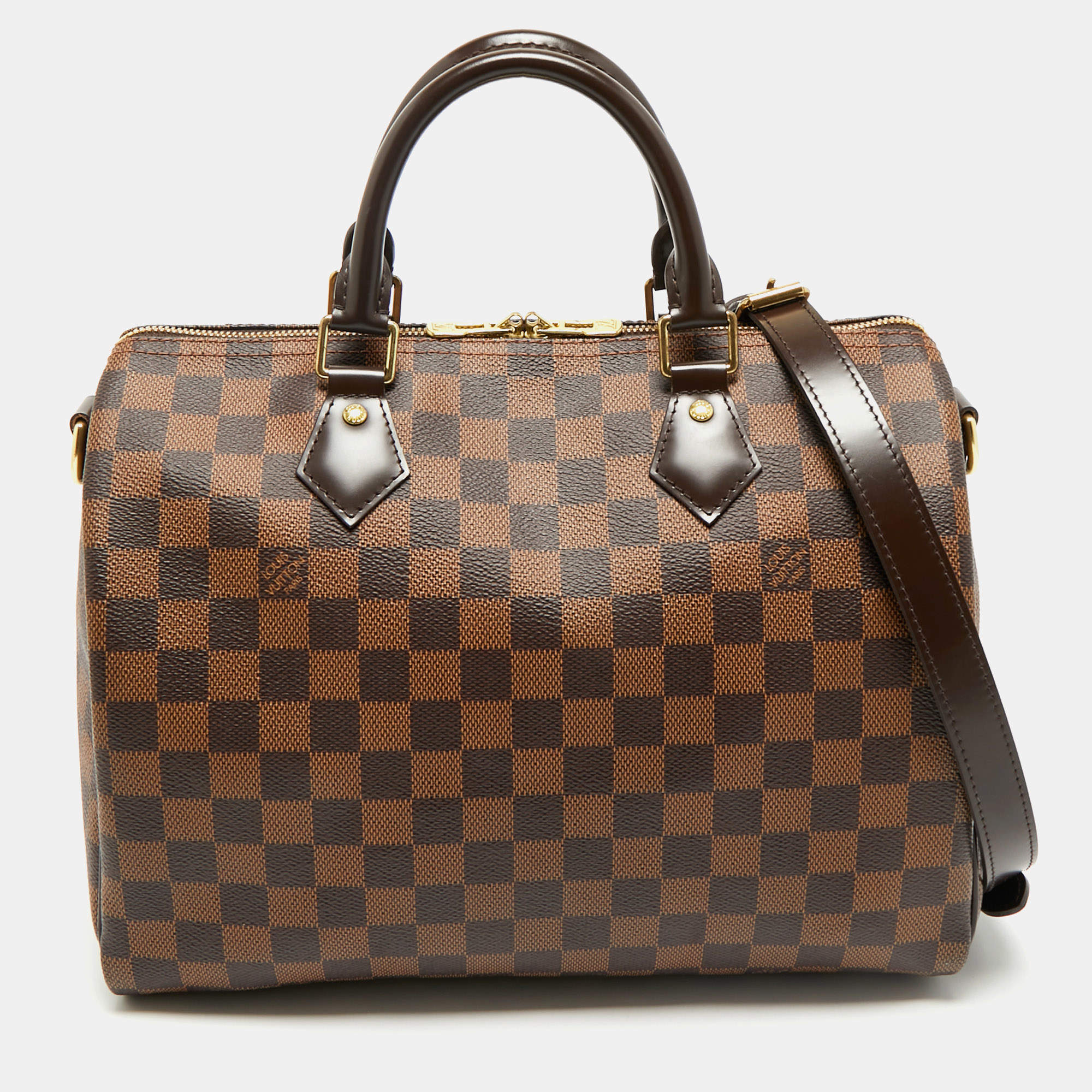 Louis Vuitton Damier Ebene Canvas Speedy Bandouliere 30 Bag