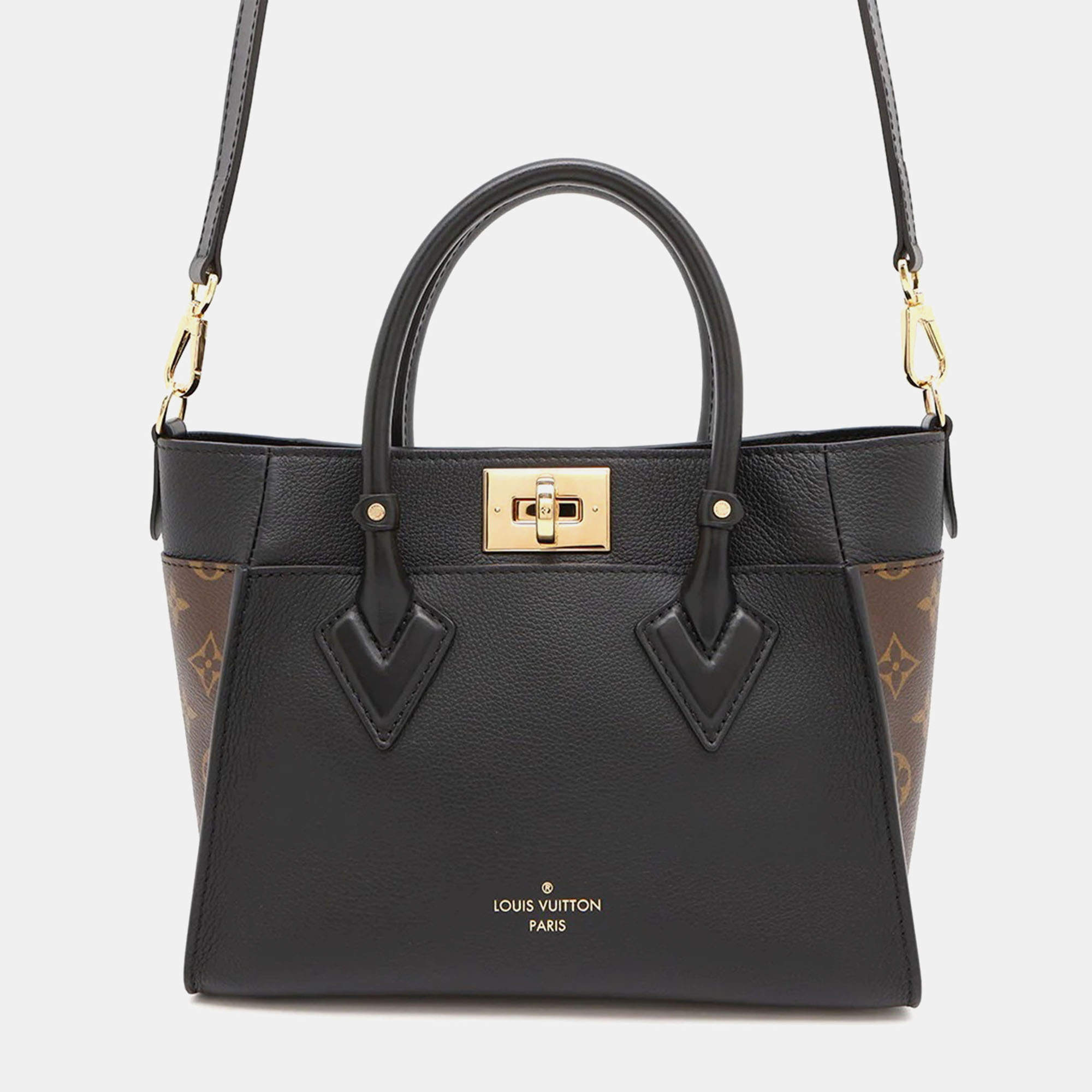 Louis Vuitton On My Side Noir Monogram Calf Leather Size Pm