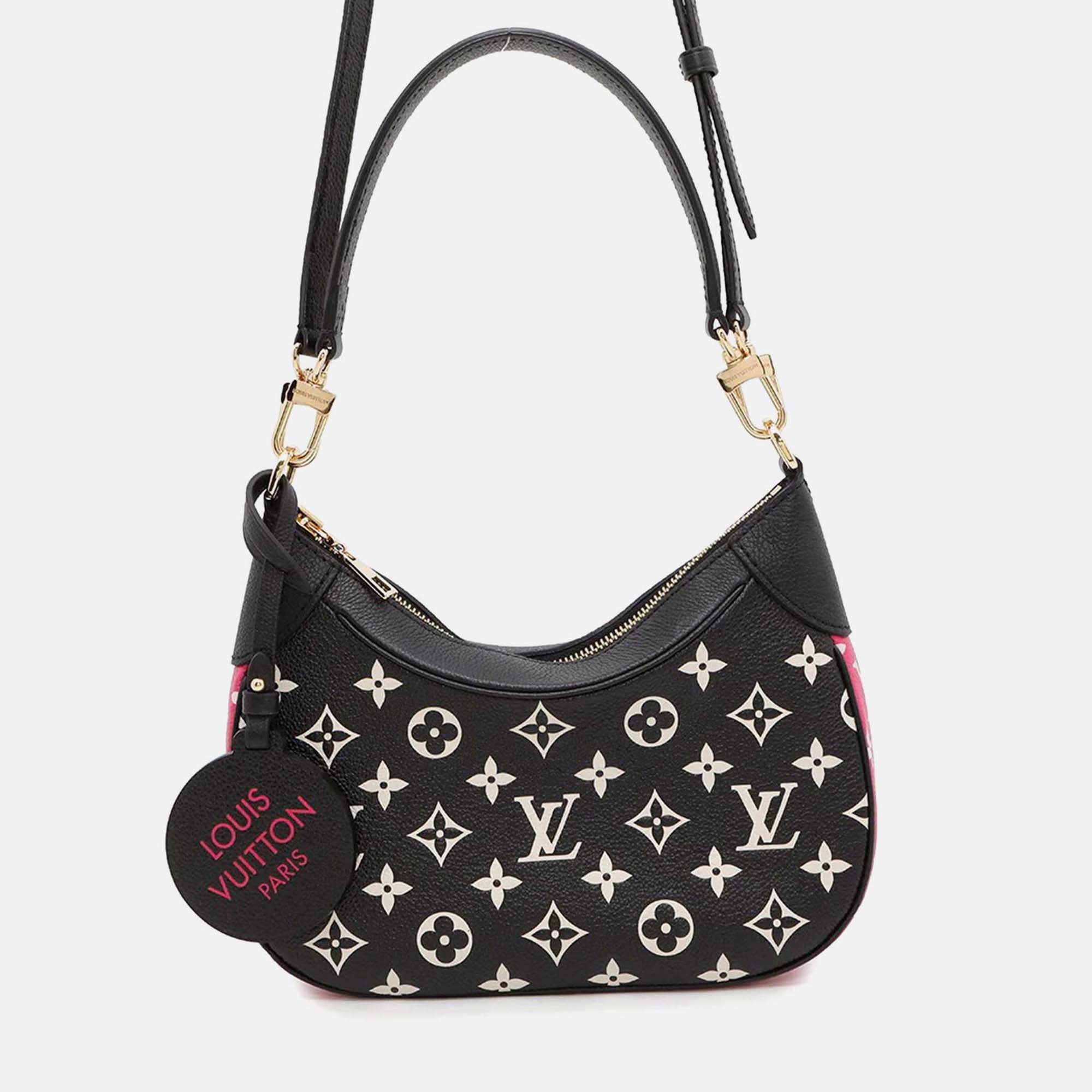 Louis Vuitton Bagatelle Nm Black/White/Pink Monogram Empreinte Leather