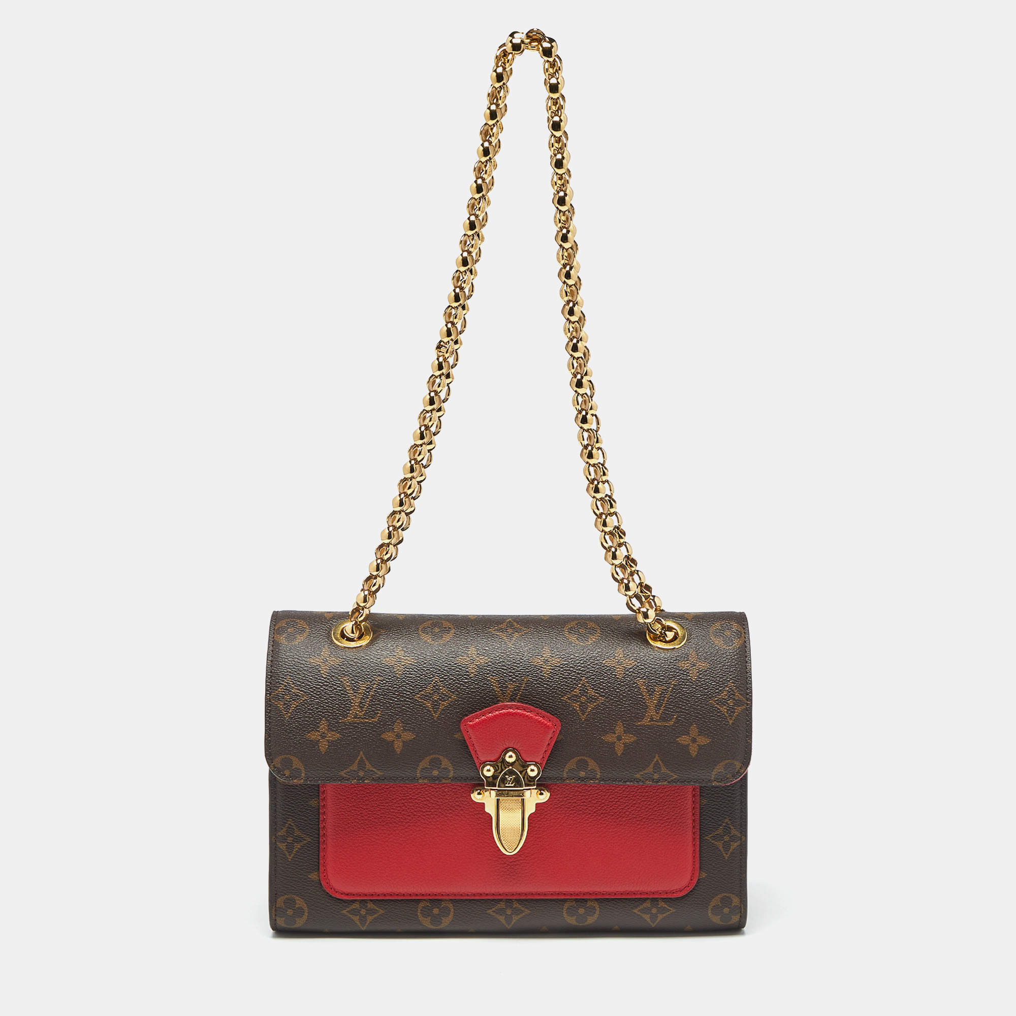 Pre Owned Louis Vuitton Cerise Monogram Canvas Victoire Bag