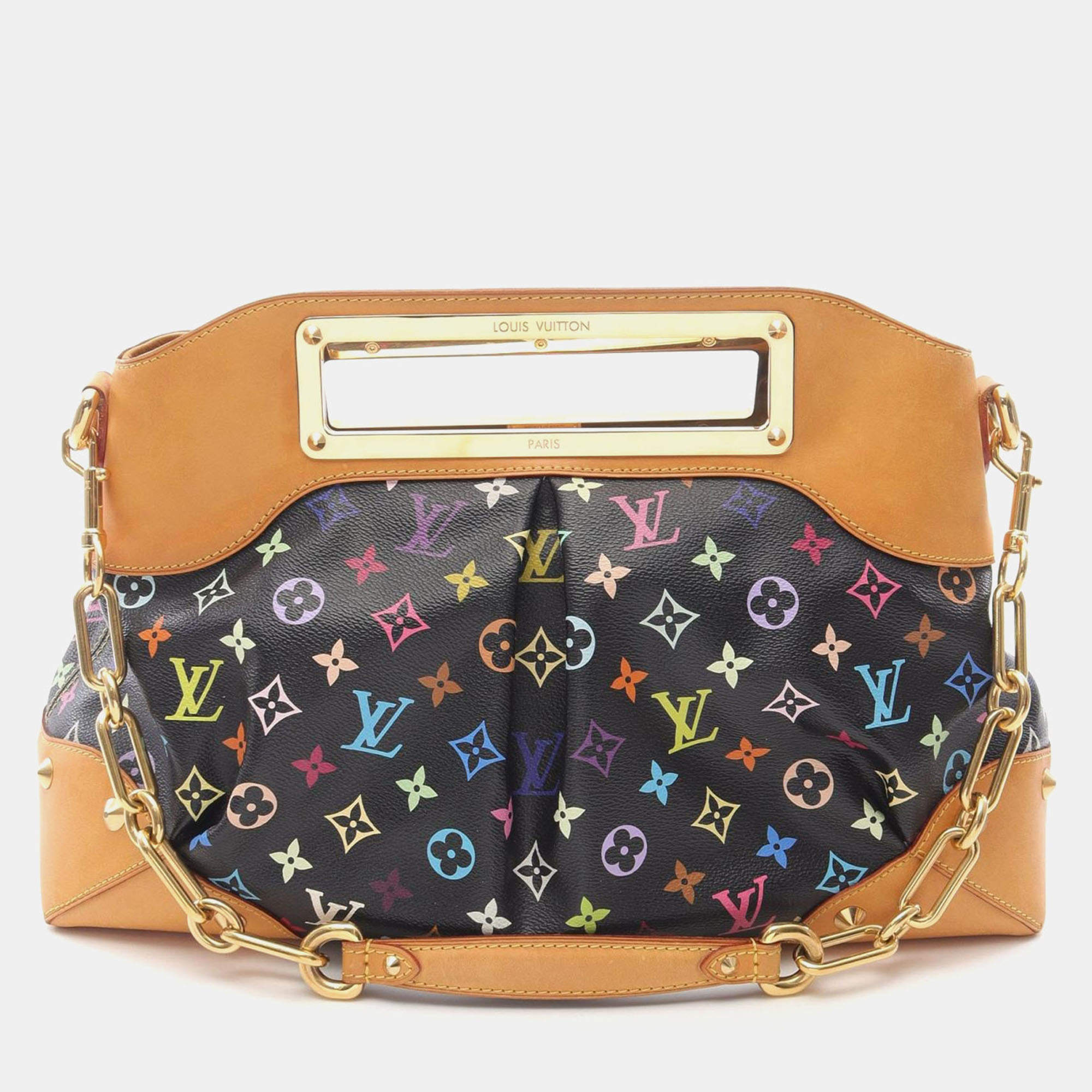 Louis Vuitton Judy Gm Chain Shoulder Handbag Monogram Multicolor