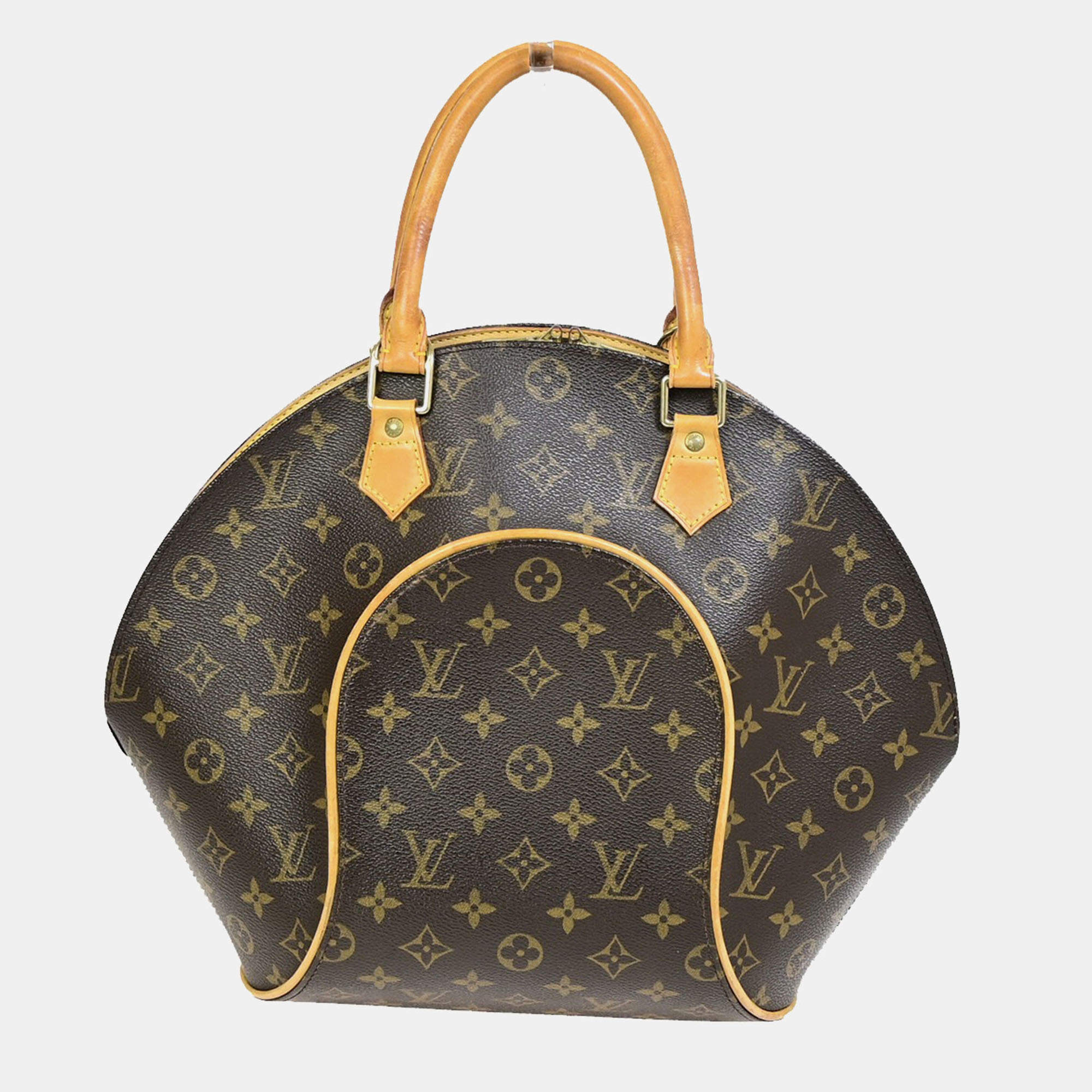 Louis Vuitton Ellipse Mm Hand Zipped Bag  Monogram Canvas