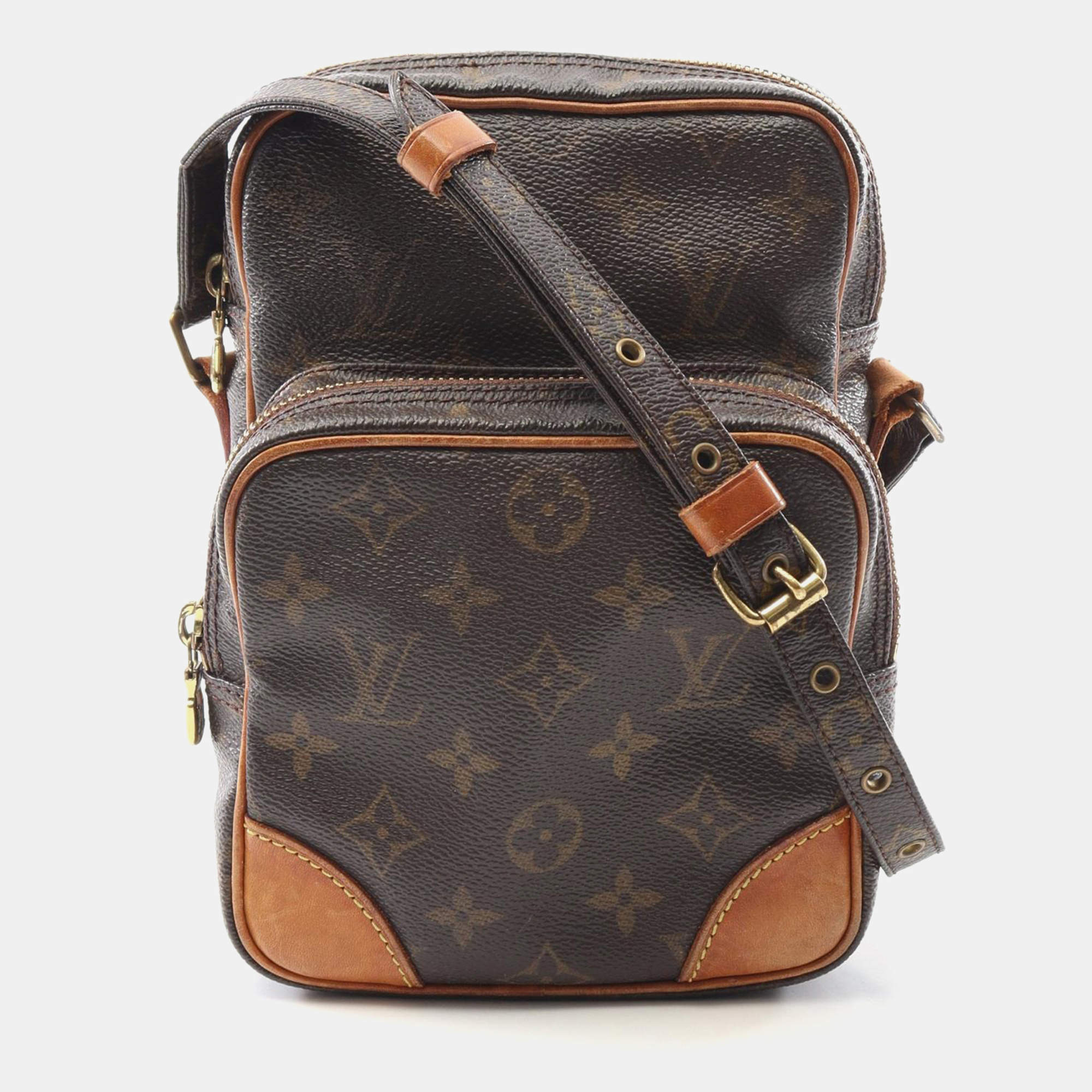 Pre Owned Louis Vuitton Amazon Brown Monogram Canvas Shoulder Bag