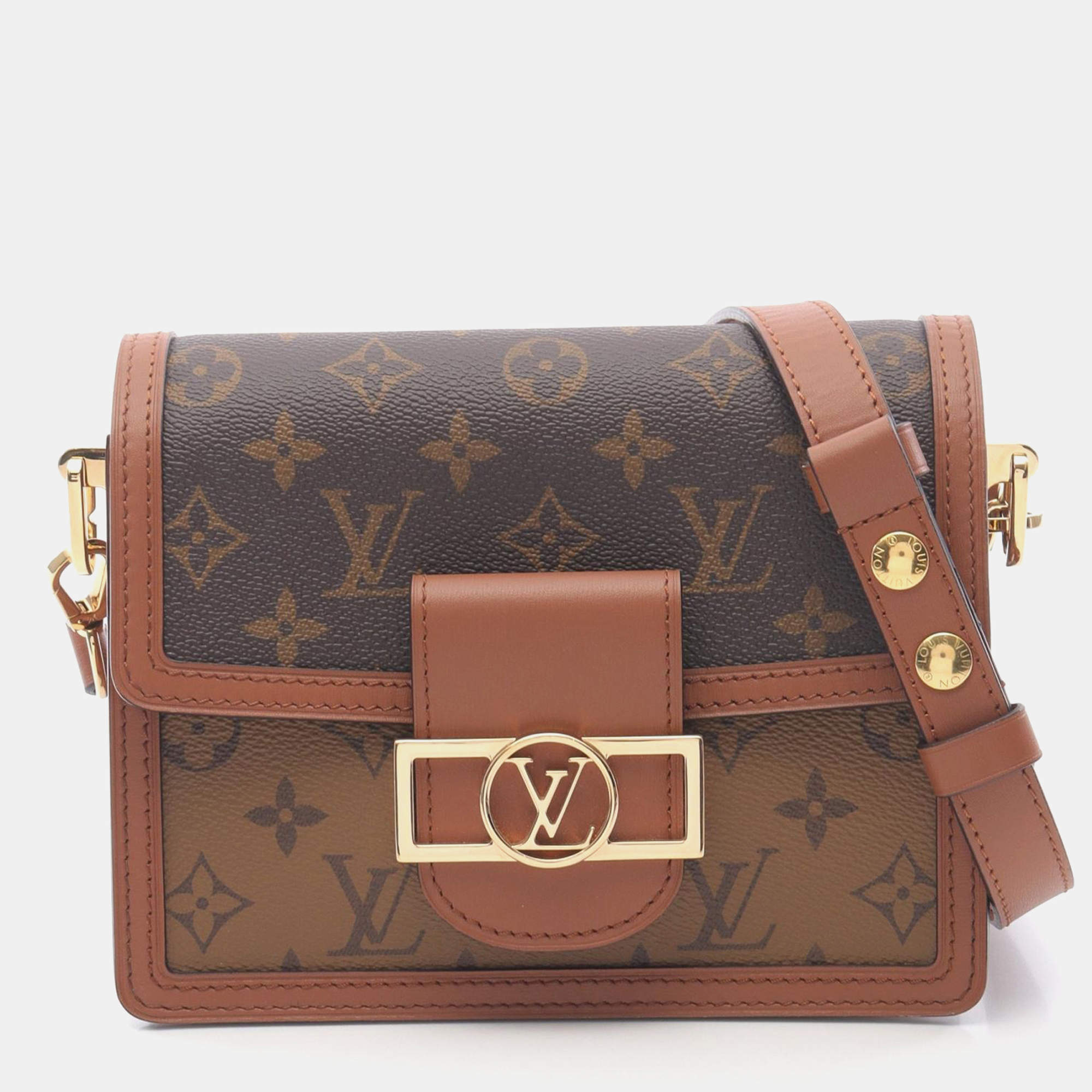 Louis Vuitton Dauphine Mini Shoulder Bag  Monogram Reverse Canvas