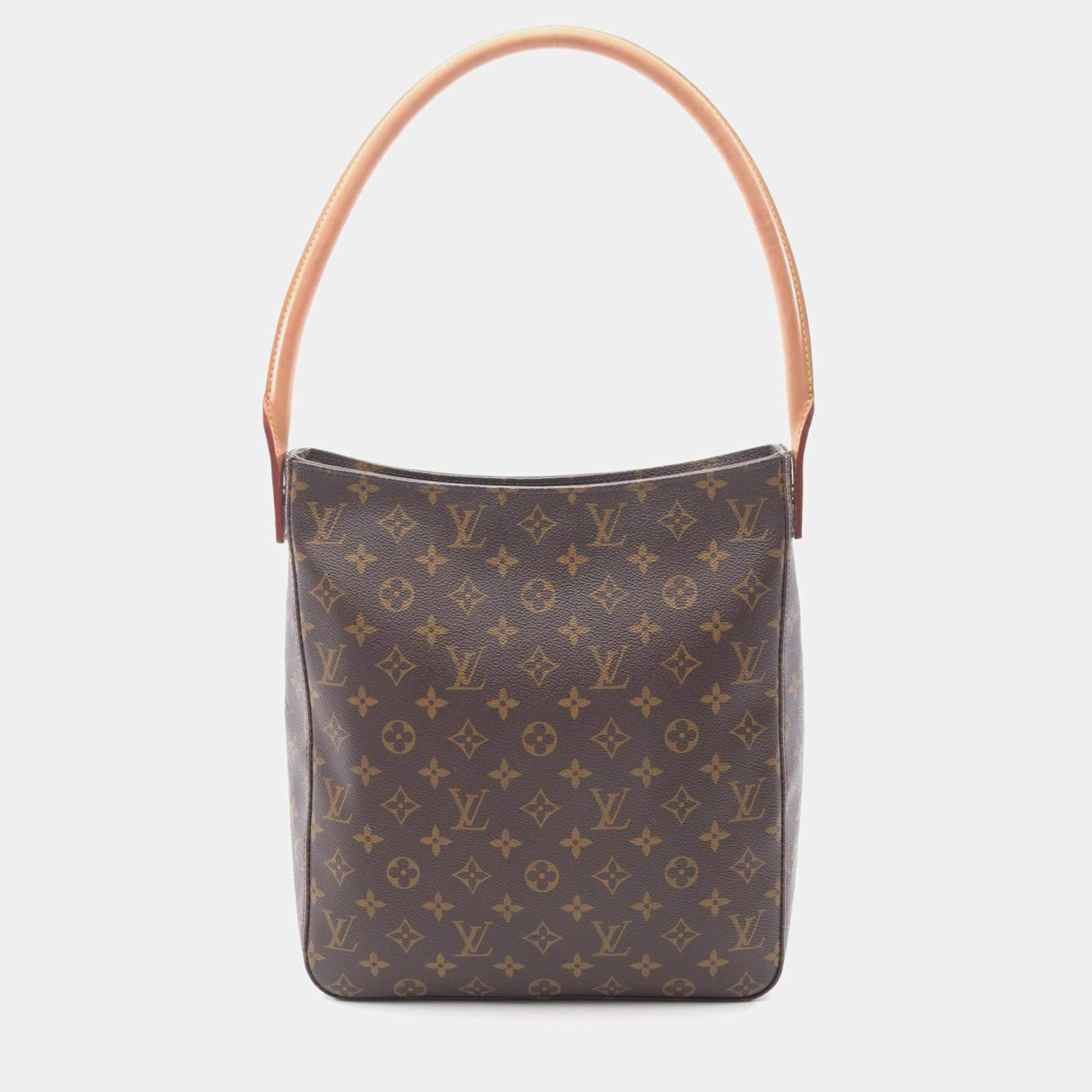 Pre Owned Louis Vuitton Looping GM Brown Monogram Canvas Shoulder Bag