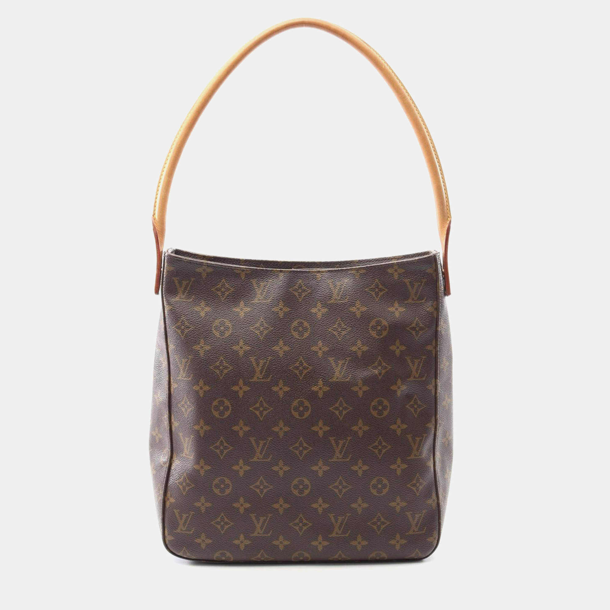 Pre Owned Louis Vuitton Looping GM Brown Monogram Canvas Shoulder Bag