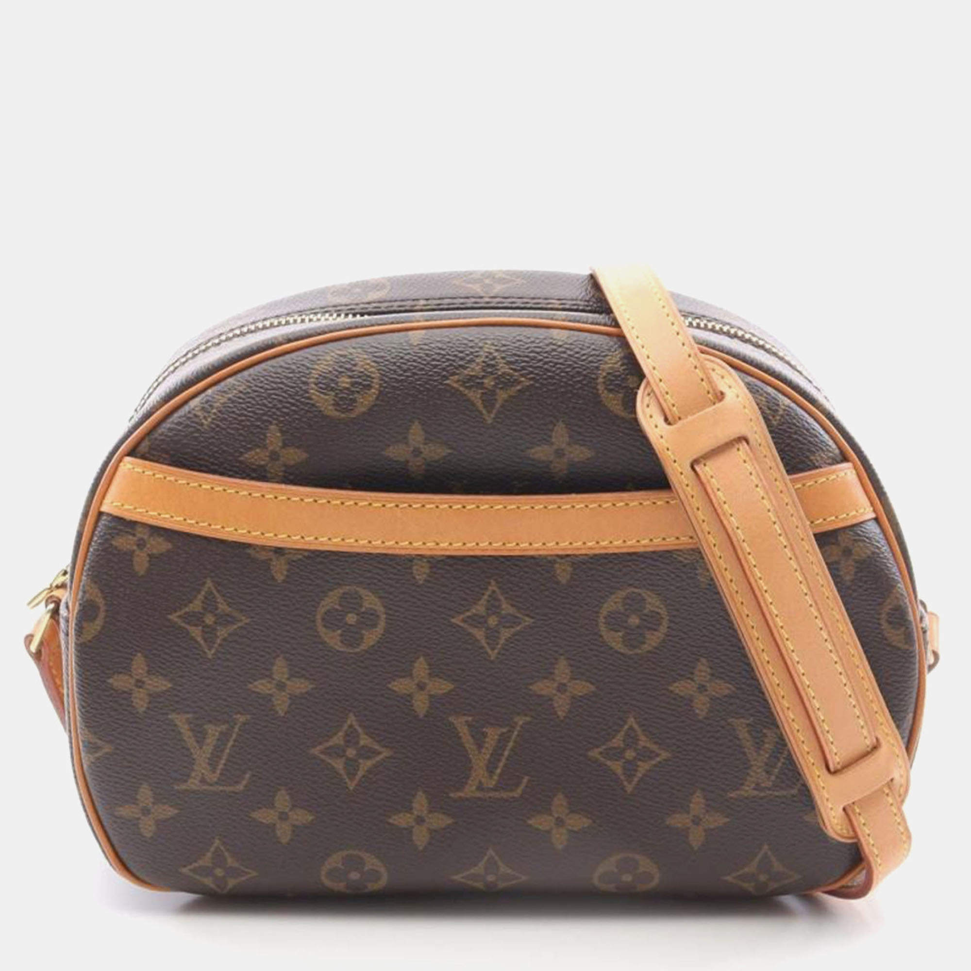 Pre Owned Louis Vuitton Blois Brown Monogram Canvas Shoulder Bag