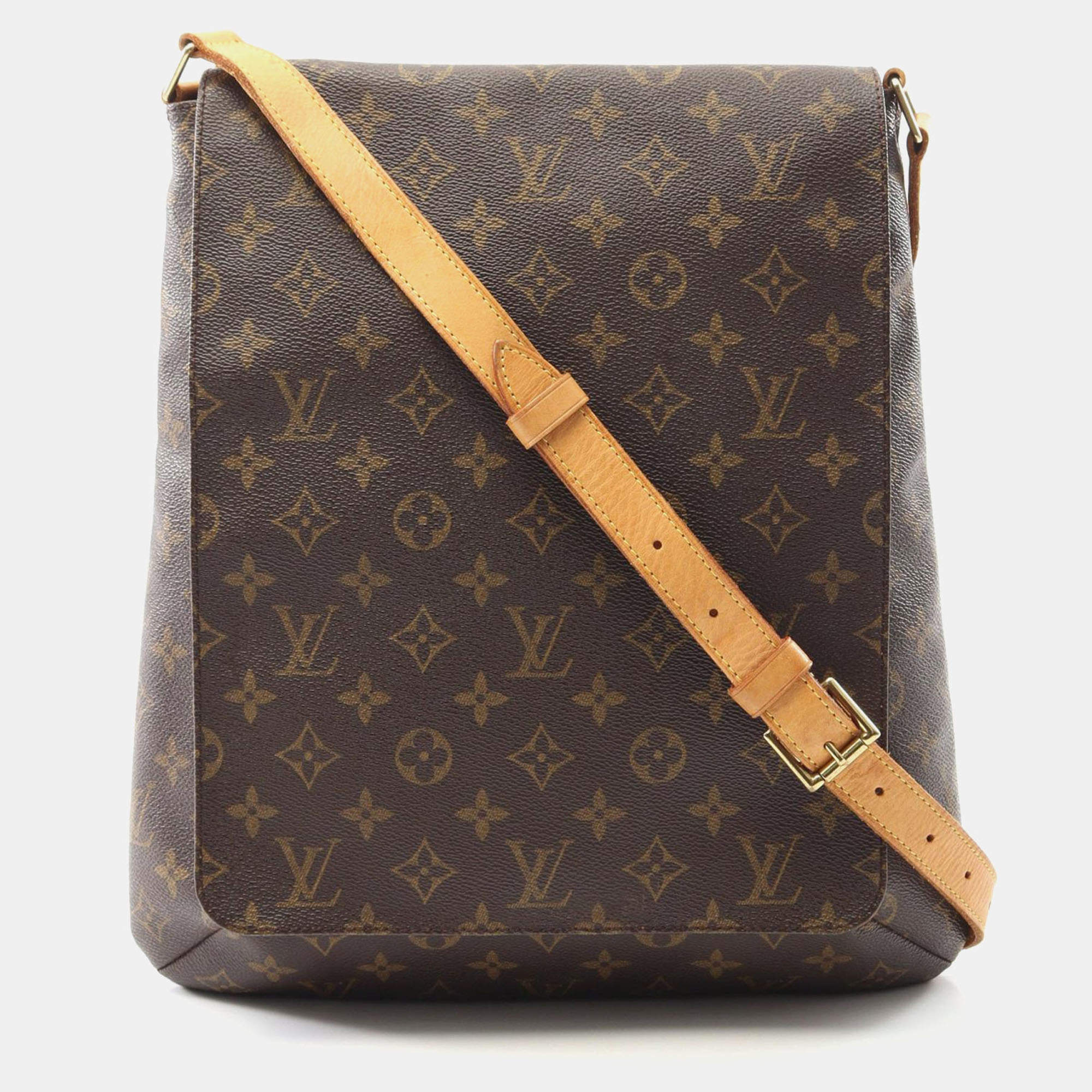 مملوكة مسبقًا حقيبة كتف لوي فيتون مونيجرام كانفاس موسيت
