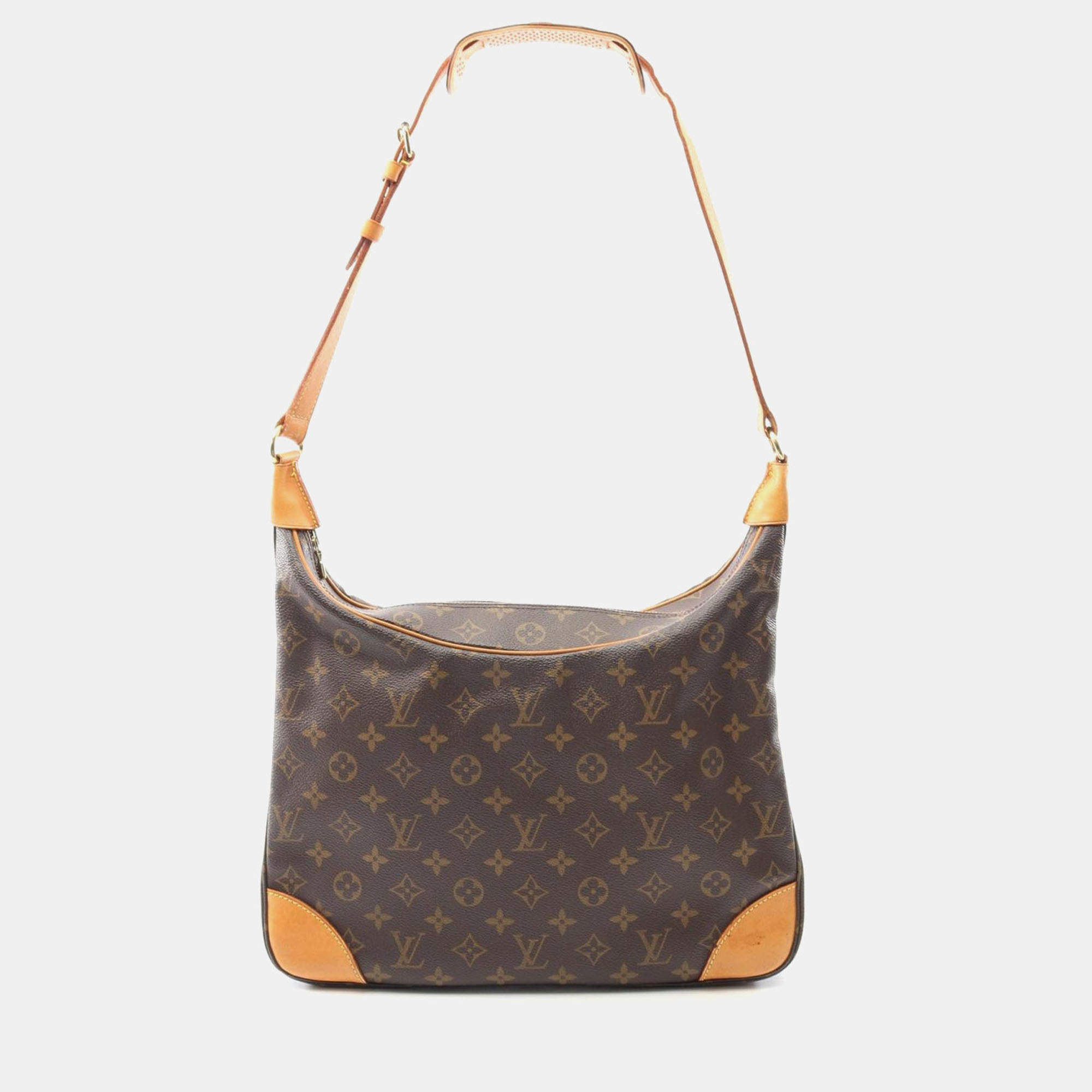 Pre Owned Louis Vuitton Boulogne 35 Monogram Leather Shoulder Bag