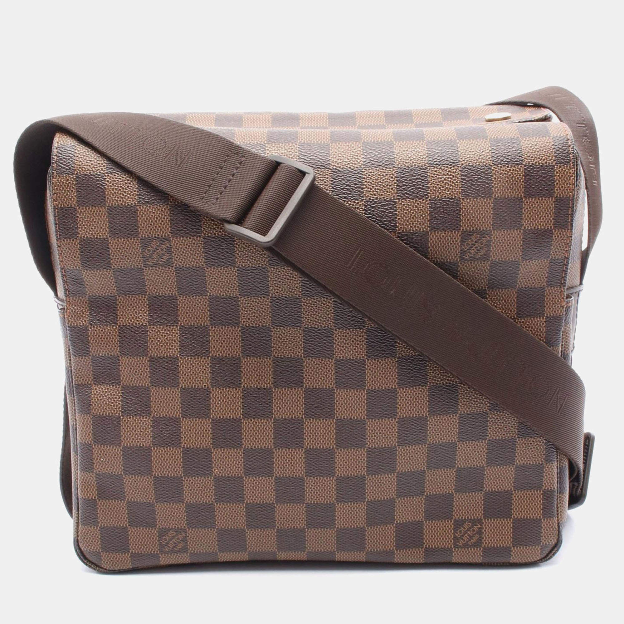 Louis Vuitton Naviglio Damier Ebene Canvas Shoulder Crossbody Messenger Bag