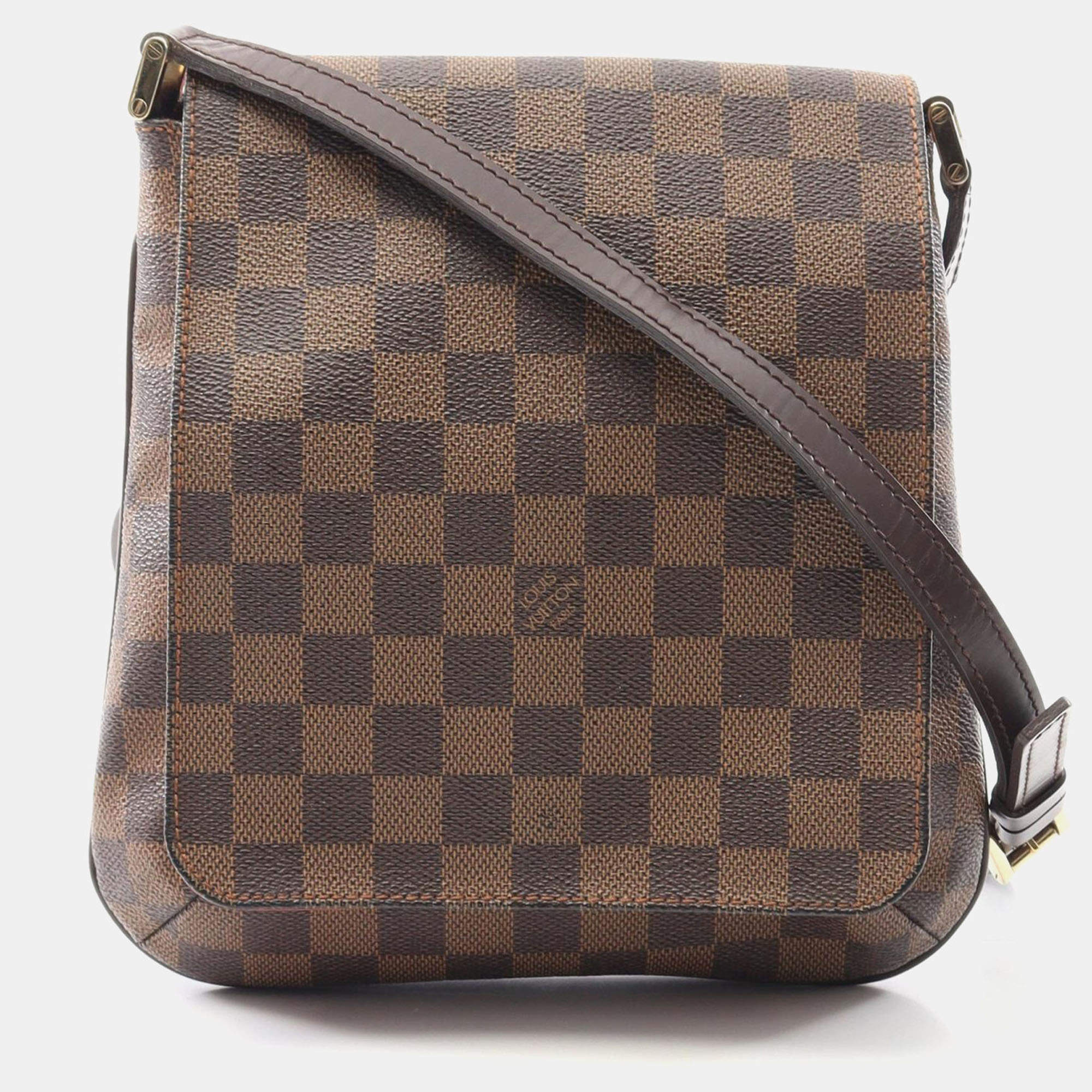 Pre Owned Louis Vuitton Musette Salsa Damier Ebene Canvas Shoulder Bag