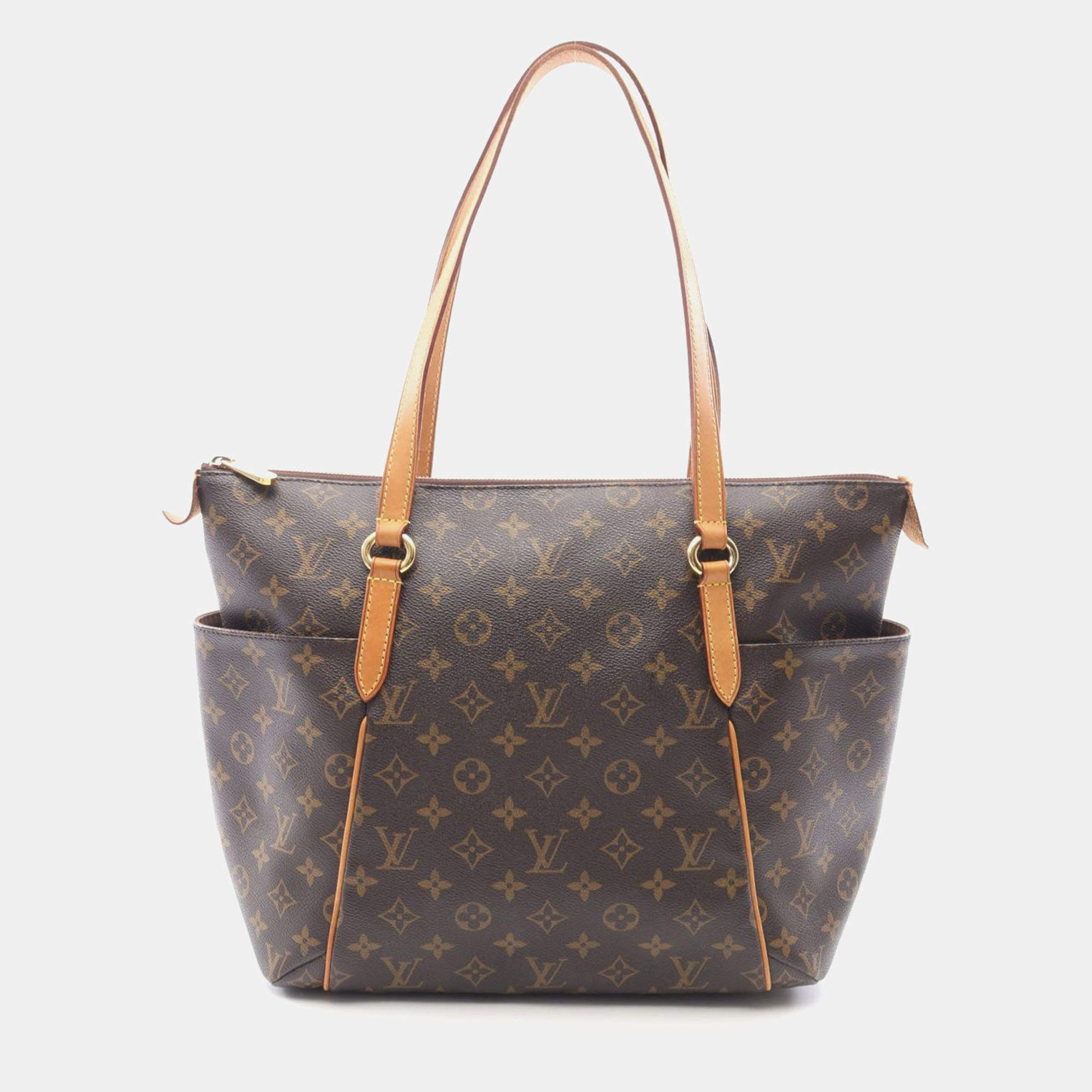 Pre Owned Louis Vuitton Totally MM Brown Monogram Canvas Tote Bag