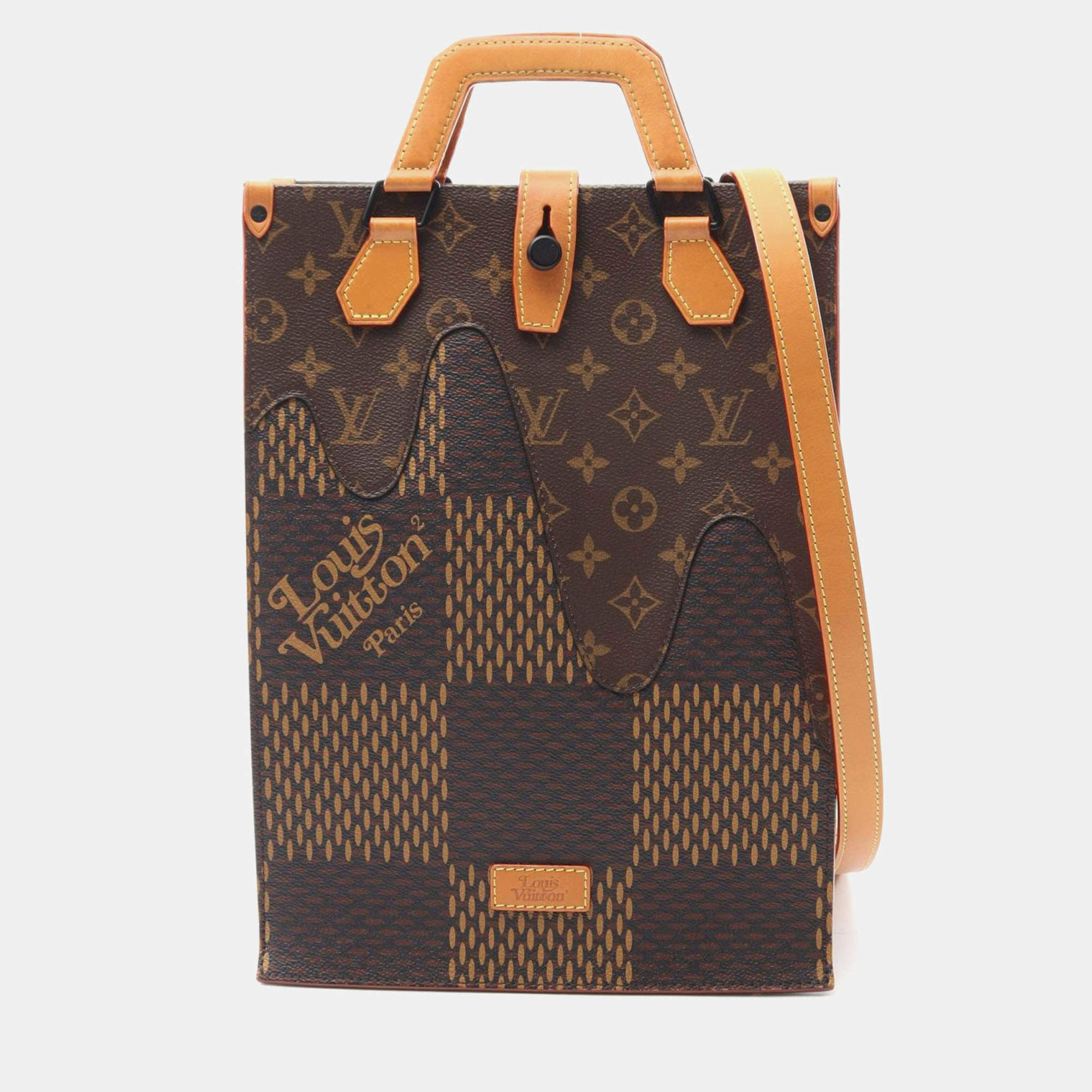 Pre Owned حقيبة لويس فويتون نيجو ميني دامير جاينت مونوغرام كانفاس توت