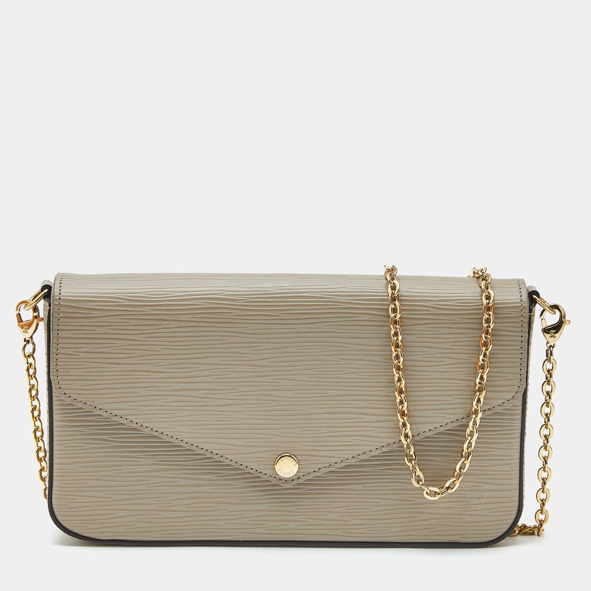 Pre Owned Louis Vuitton Galet Epi Leather Pochette Felicie Bag