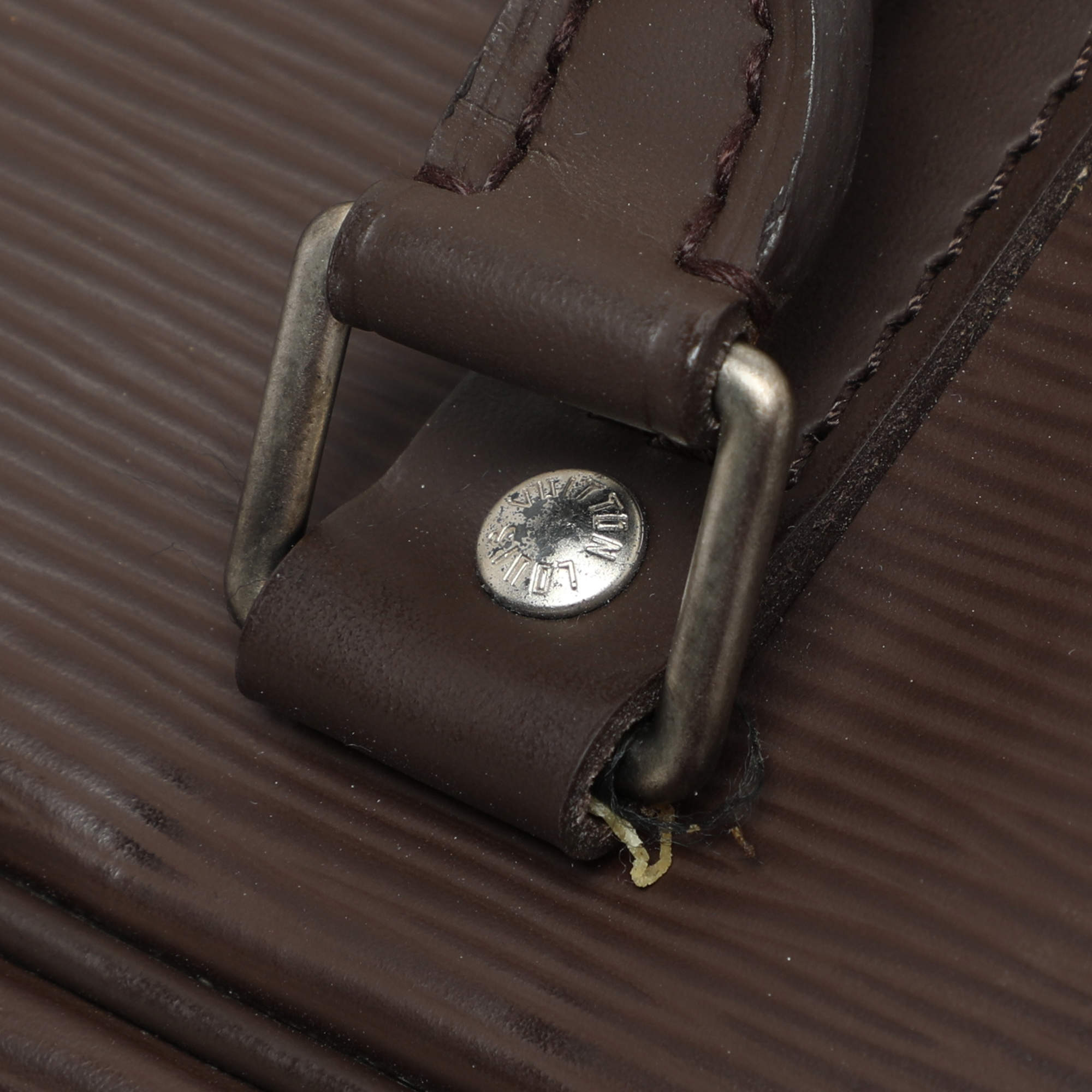 Pre Owned Louis Vuitton Moka Epi Leather Sirius 45 Soft Suitcase