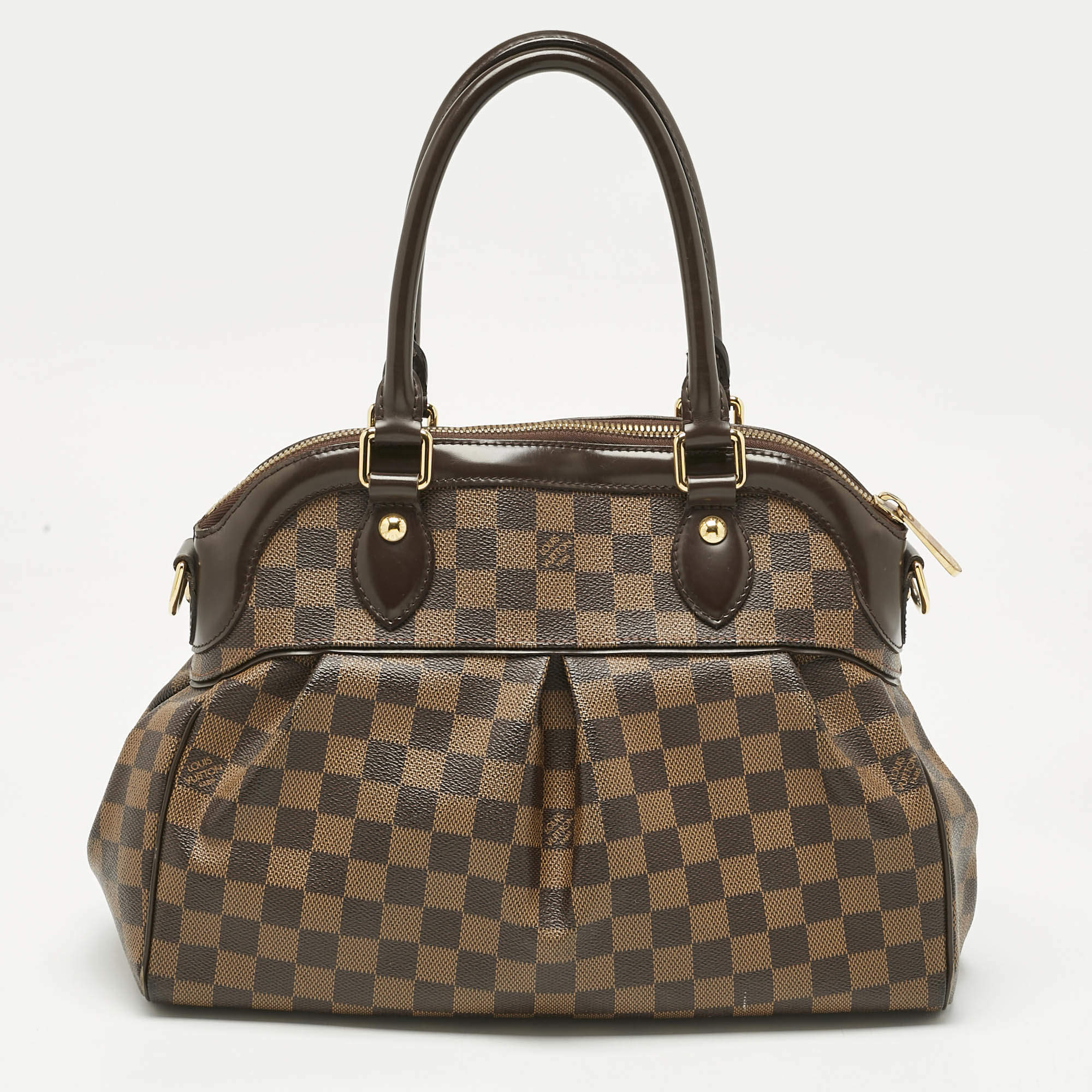 Pre Owned Louis Vuitton Damier Ebene Canvas Trevi PM Bag