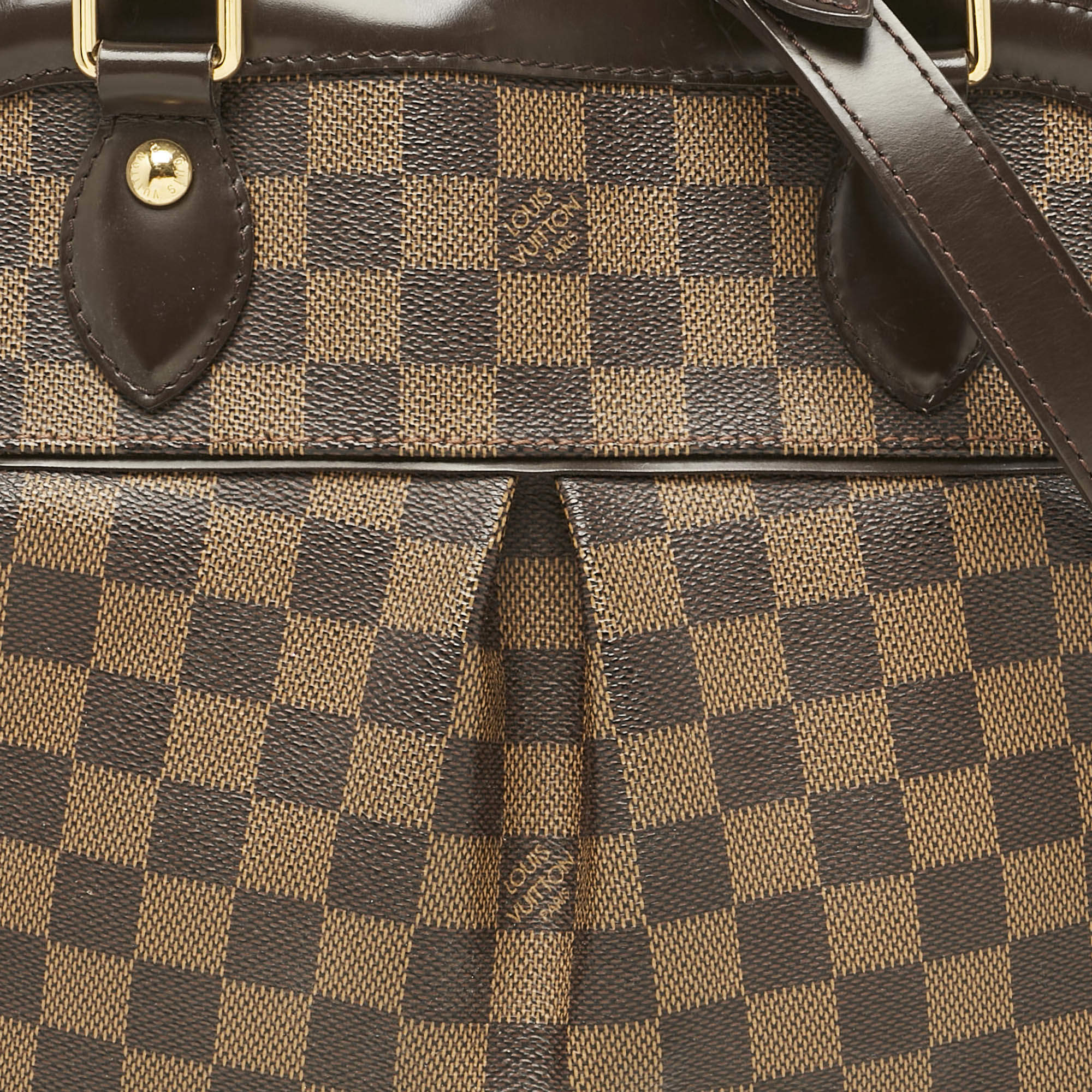Pre Owned Louis Vuitton Damier Ebene Canvas Trevi PM Bag
