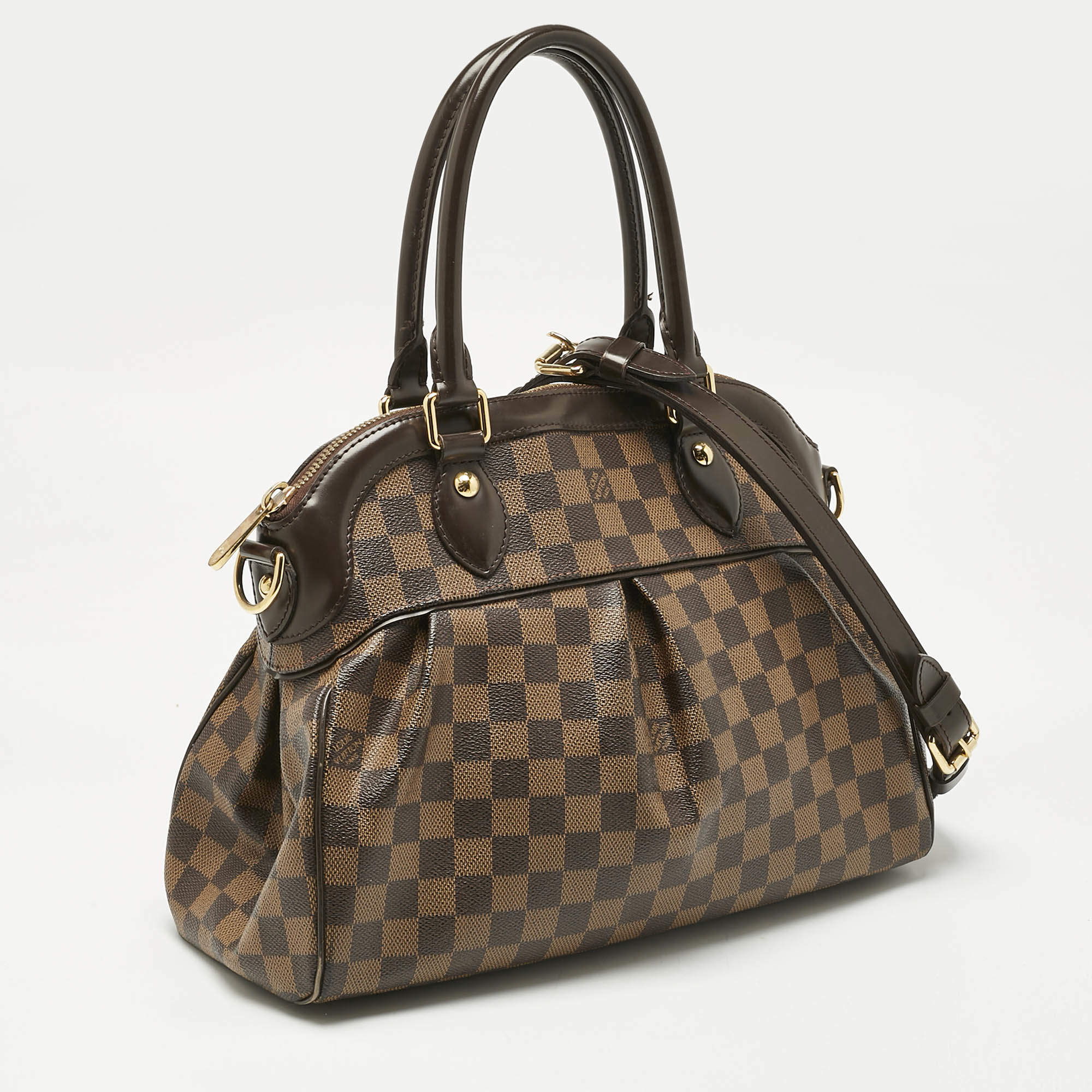 Pre Owned Louis Vuitton Damier Ebene Canvas Trevi PM Bag