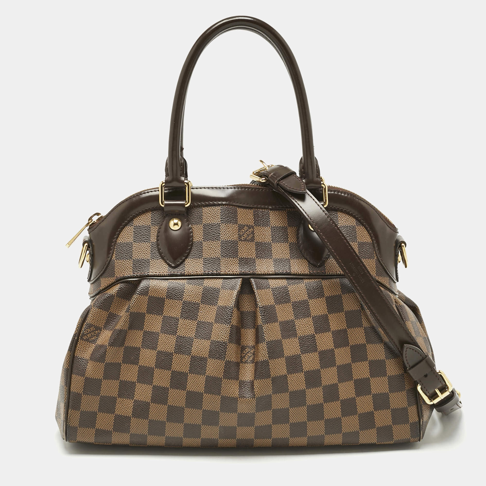 Pre Owned Louis Vuitton Damier Ebene Canvas Trevi PM Bag