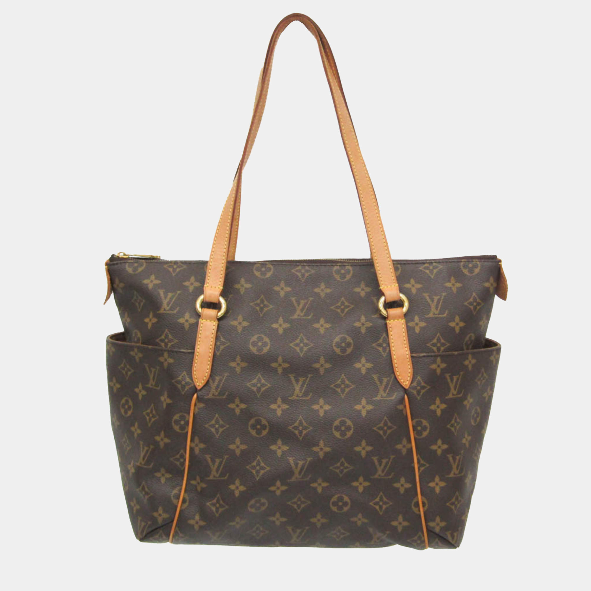 Pre Owned Louis Vuitton Totally MM Brown Monogram Canvas Tote Bag