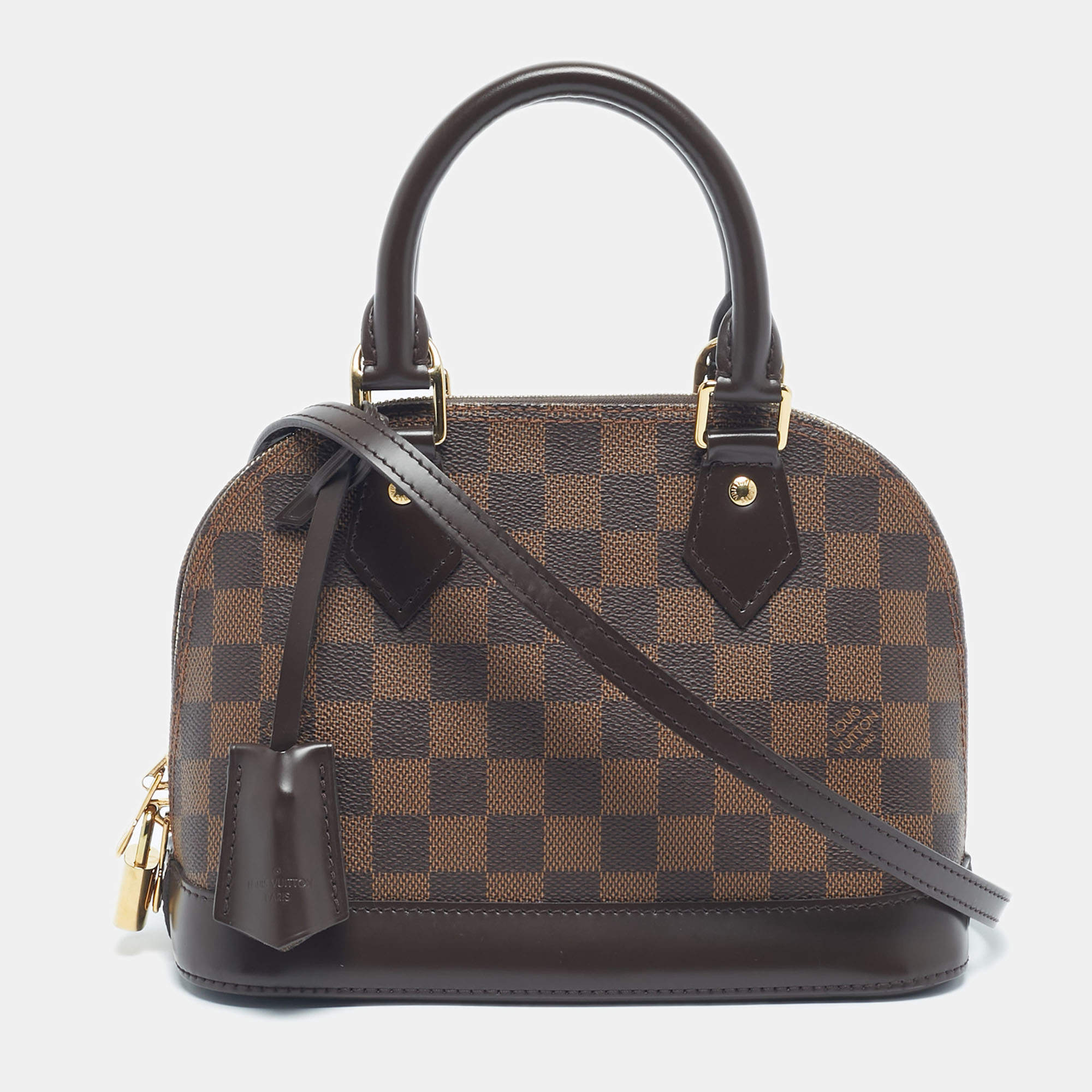Pre Owned Louis Vuitton Damier Ebene Canvas Alma BB Bag