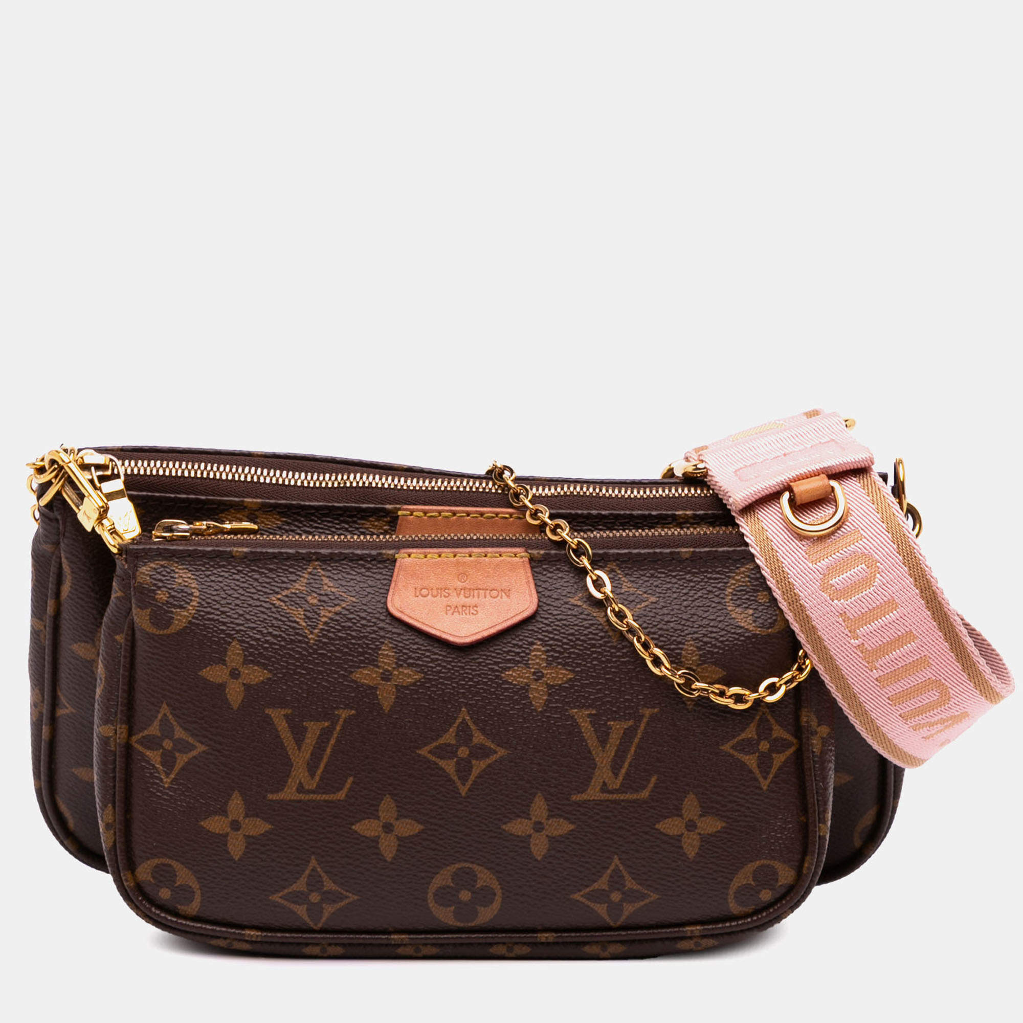 Pre Owned Louis Vuitton Brown Monogram Multi Pochette Accessoires