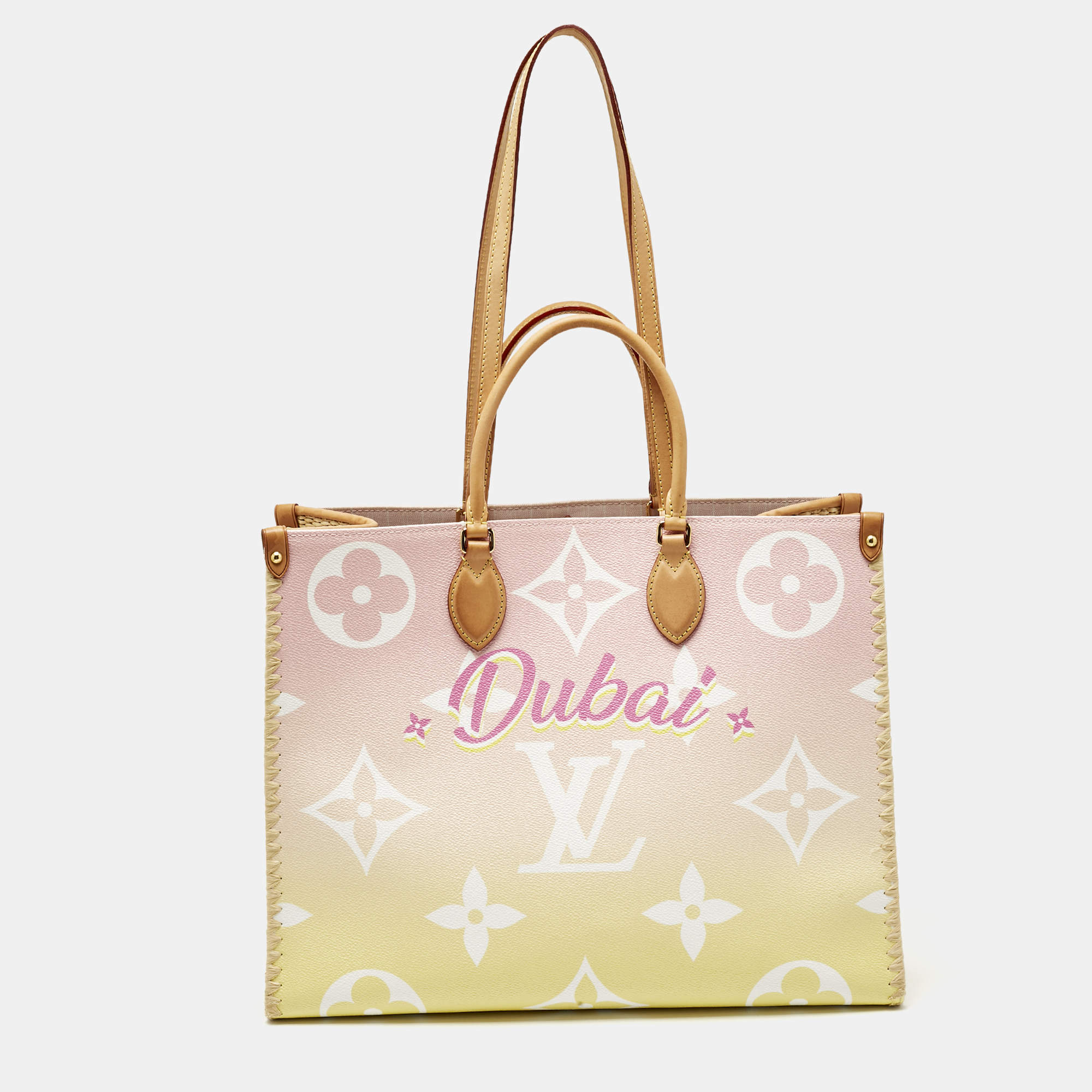 Pre Owned حقيبة لوي فيتون أونثيغو  جلد أمبرينت أسود مونوغرامي GM 