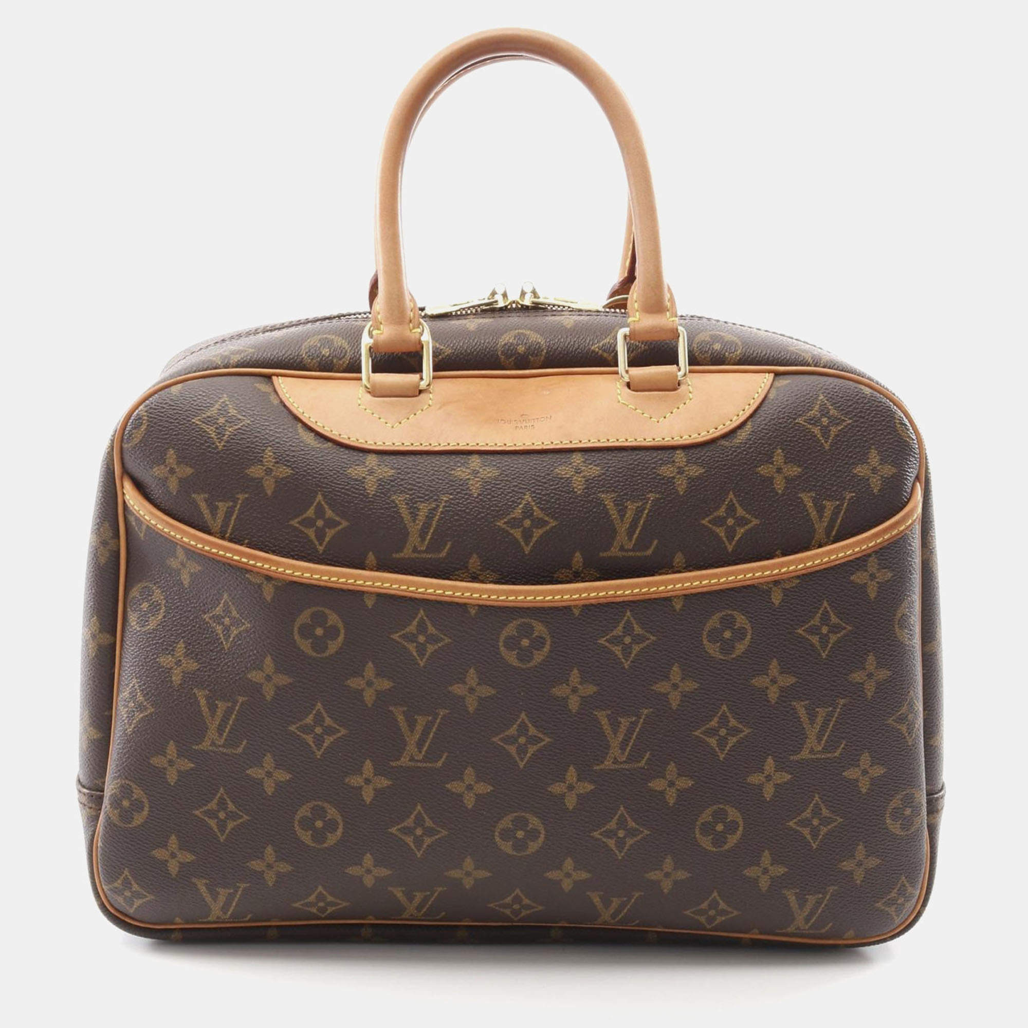 Pre Owned Louis Vuitton Deauville Monogram Canvas Bowling Bag