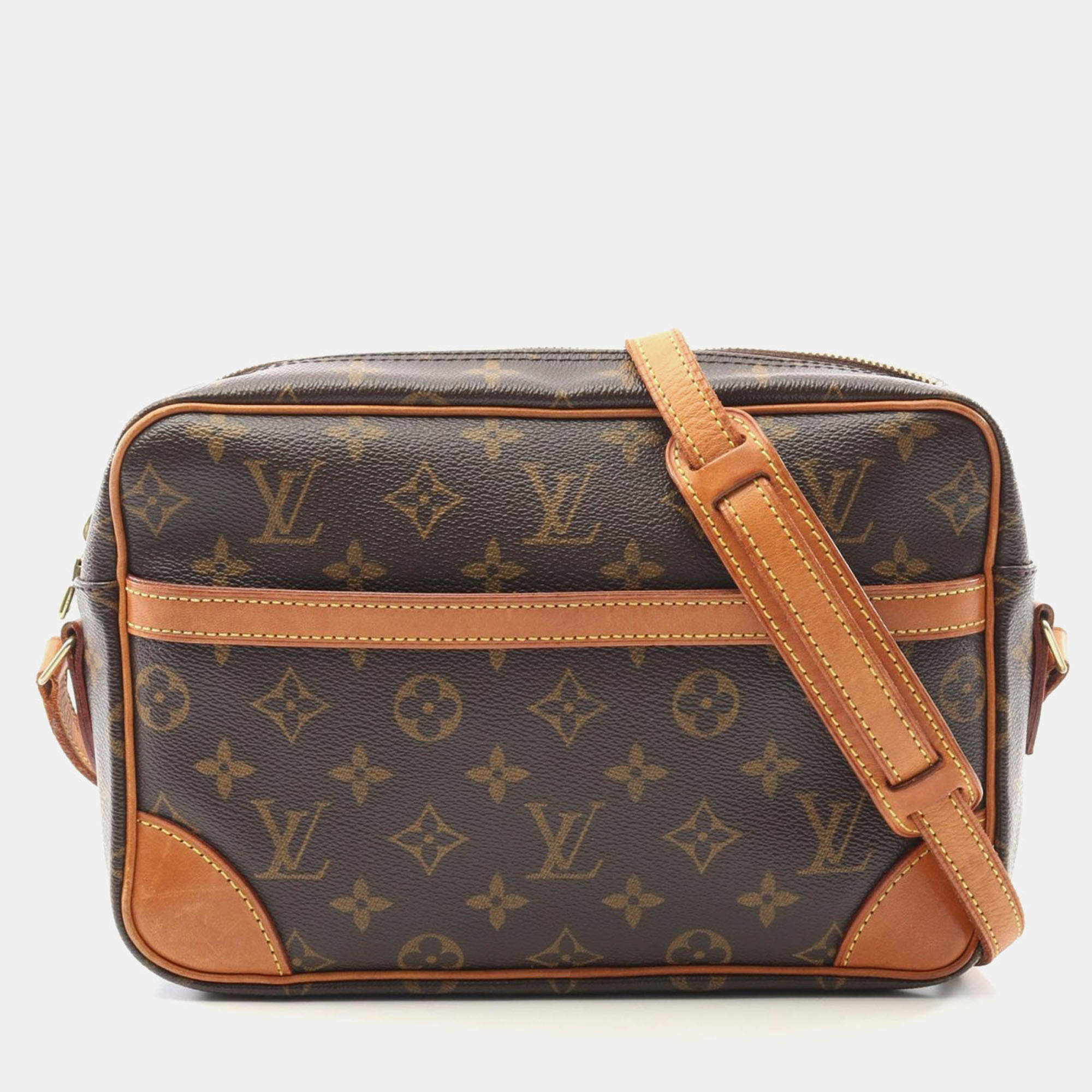 Pre Owned Louis Vuitton Trocadero 27 Monogram Canvas Crossbody Bag