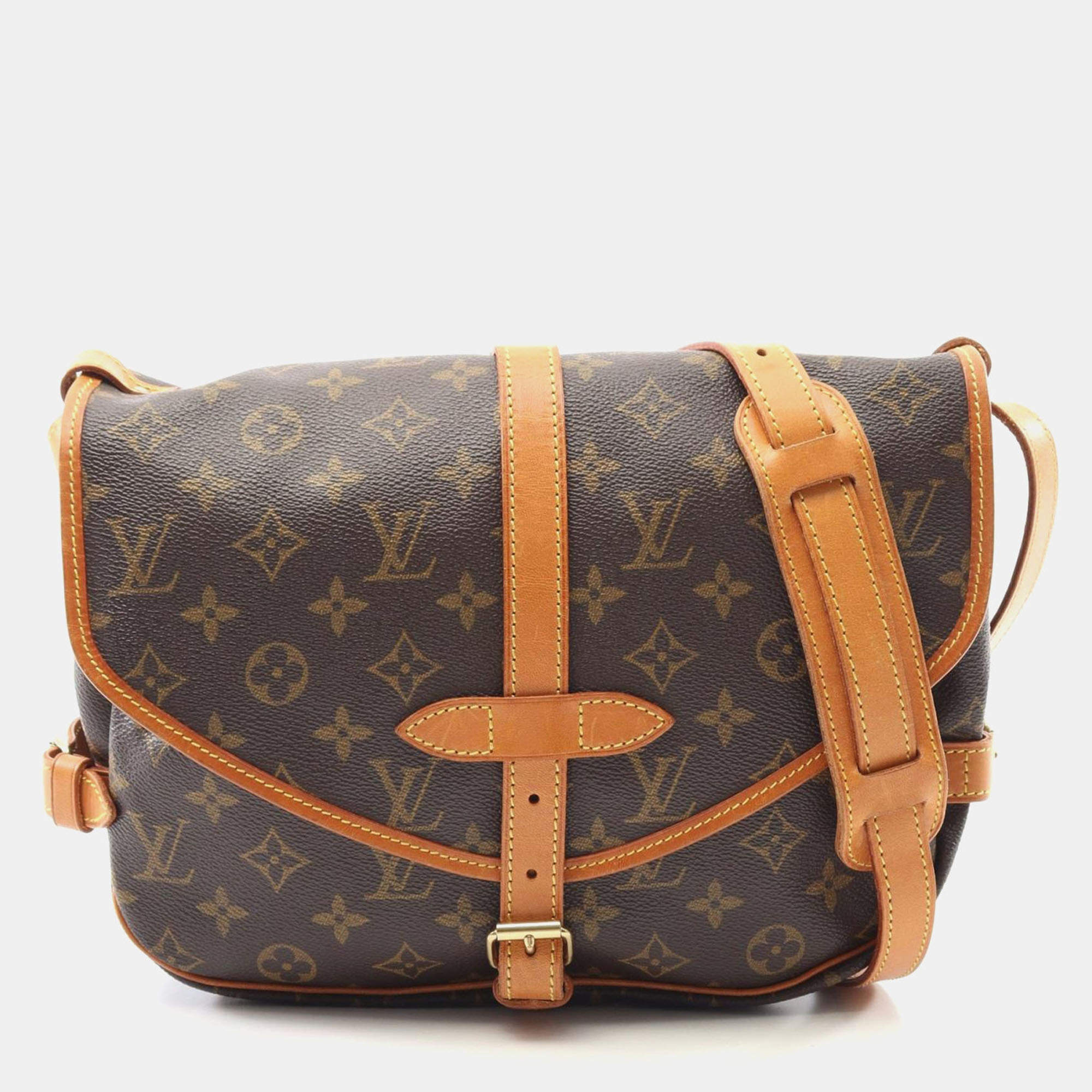 Pre Owned Louis Vuitton Saumur 30 Monogram Canvas Crossbody Bag