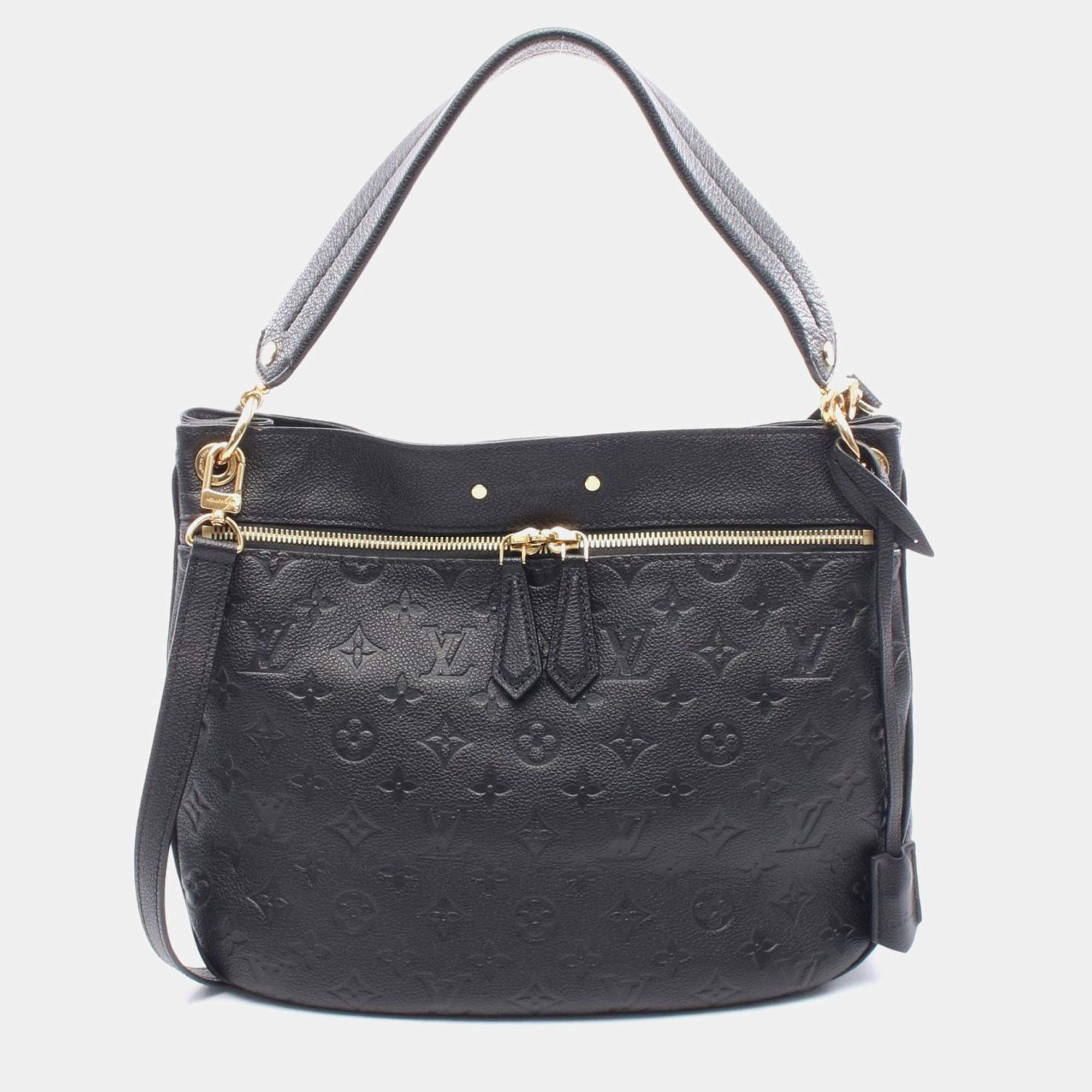 Pre Owned Louis Vuitton Spontini Noir Monogram Empreinte Leather Shoulder Bag