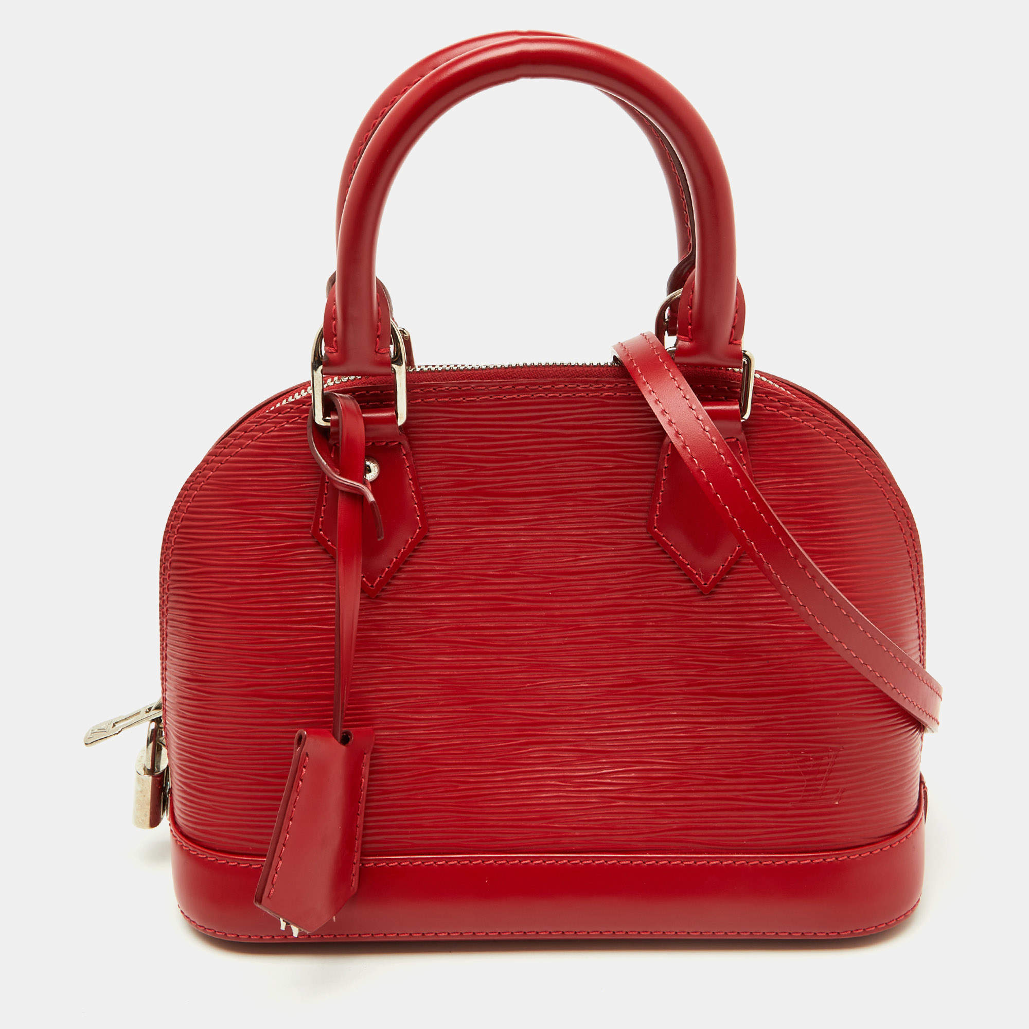 Pre Owned Louis Vuitton Carmine Epi Leather Alma BB Bag