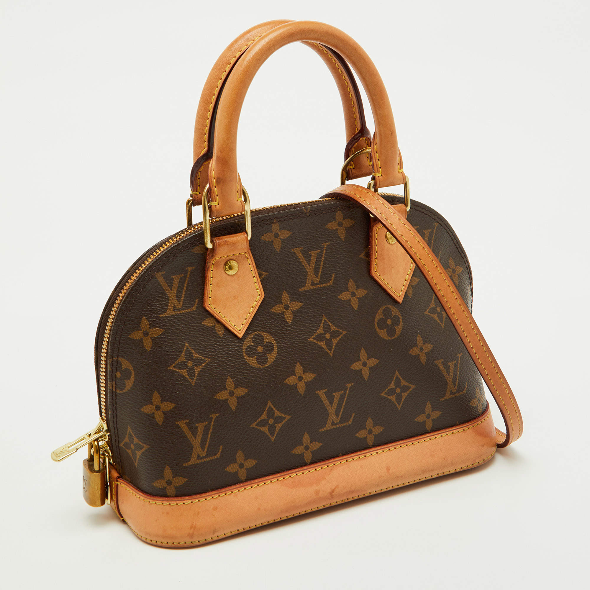 Pre Owned Louis Vuitton Monogram Canvas Alma BB Bag