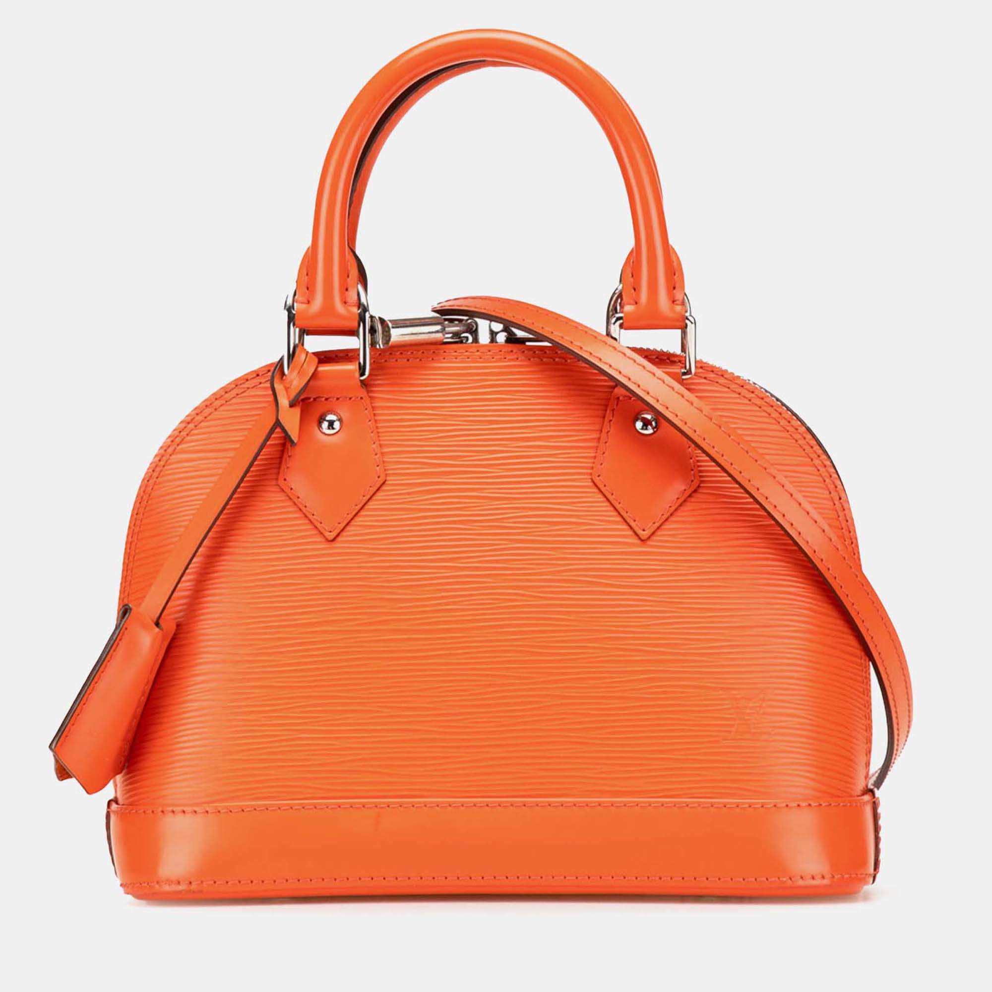 Pre Owned Louis Vuitton Orange Epi Alma BB