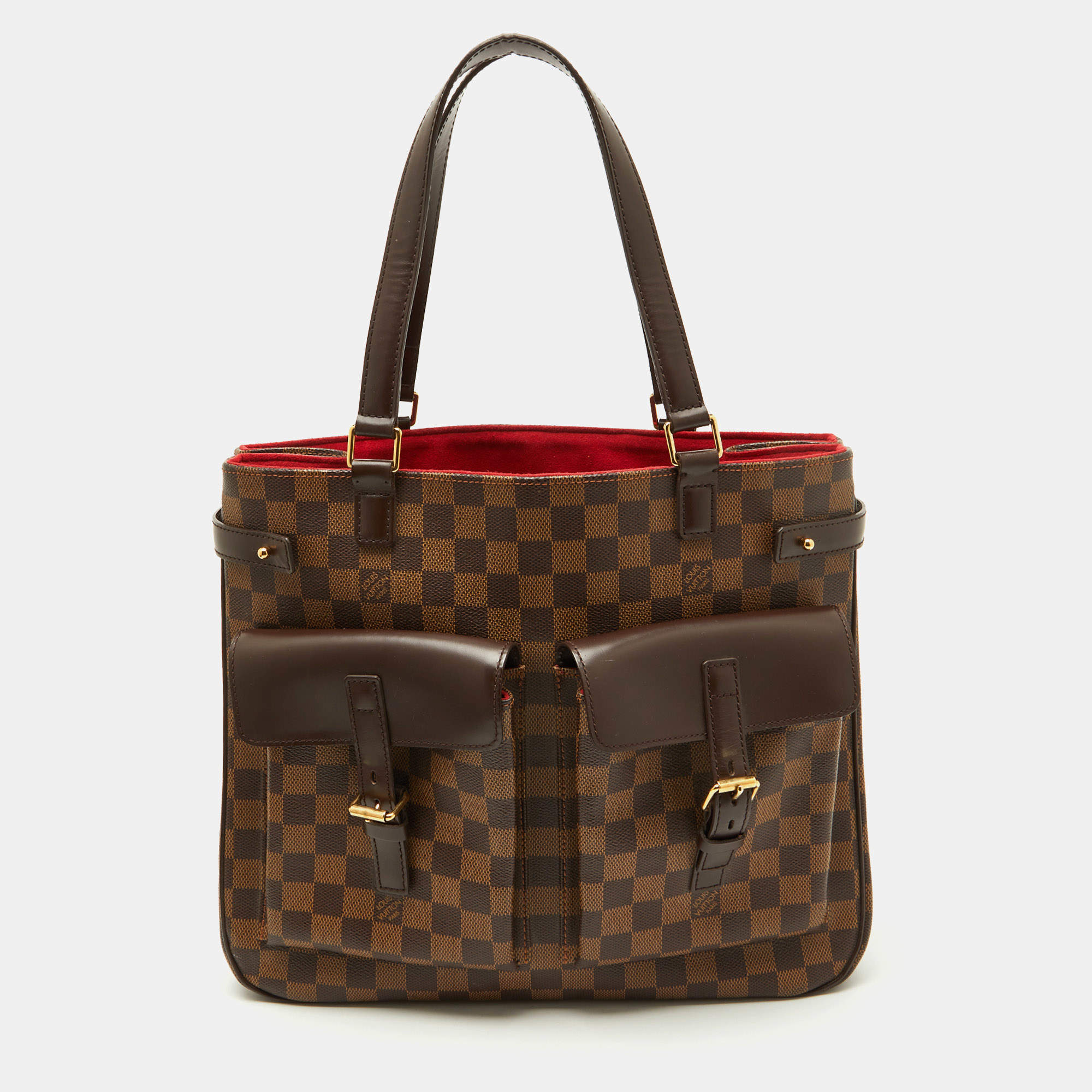 Pre Owned Louis Vuitton Damier Ebene Canvas Uzes Tote