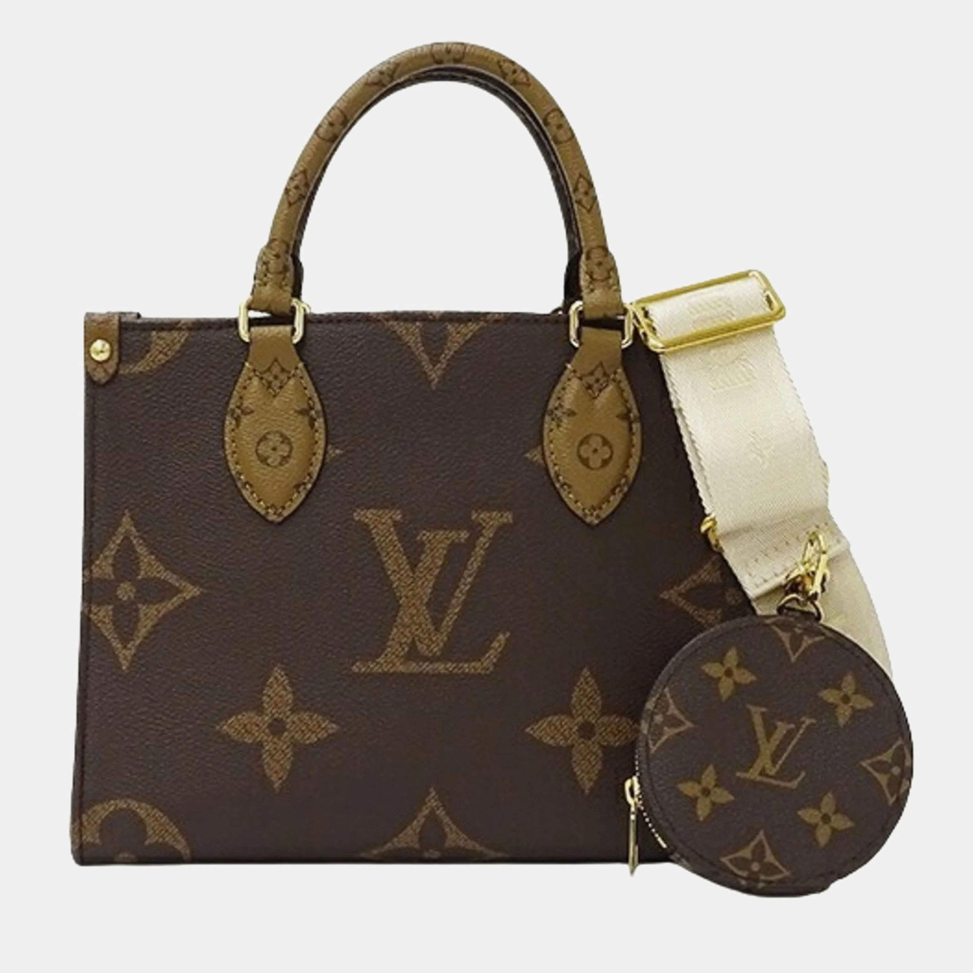 Pre Owned Louis Vuitton OnTheGo PM Monogram Giant Canvas Shoulder Bag