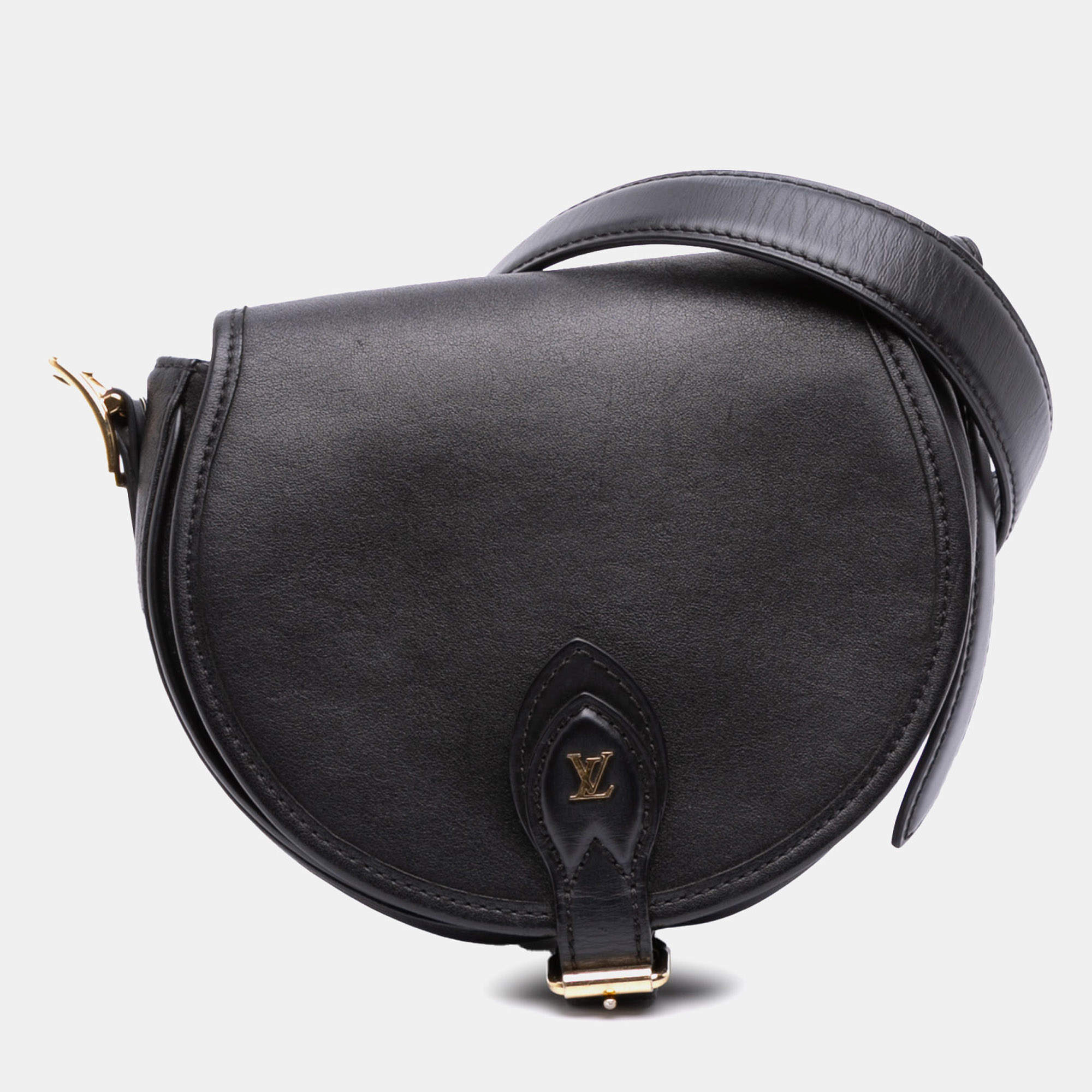 Pre Owned Louis Vuitton Black Calfskin Tambourin